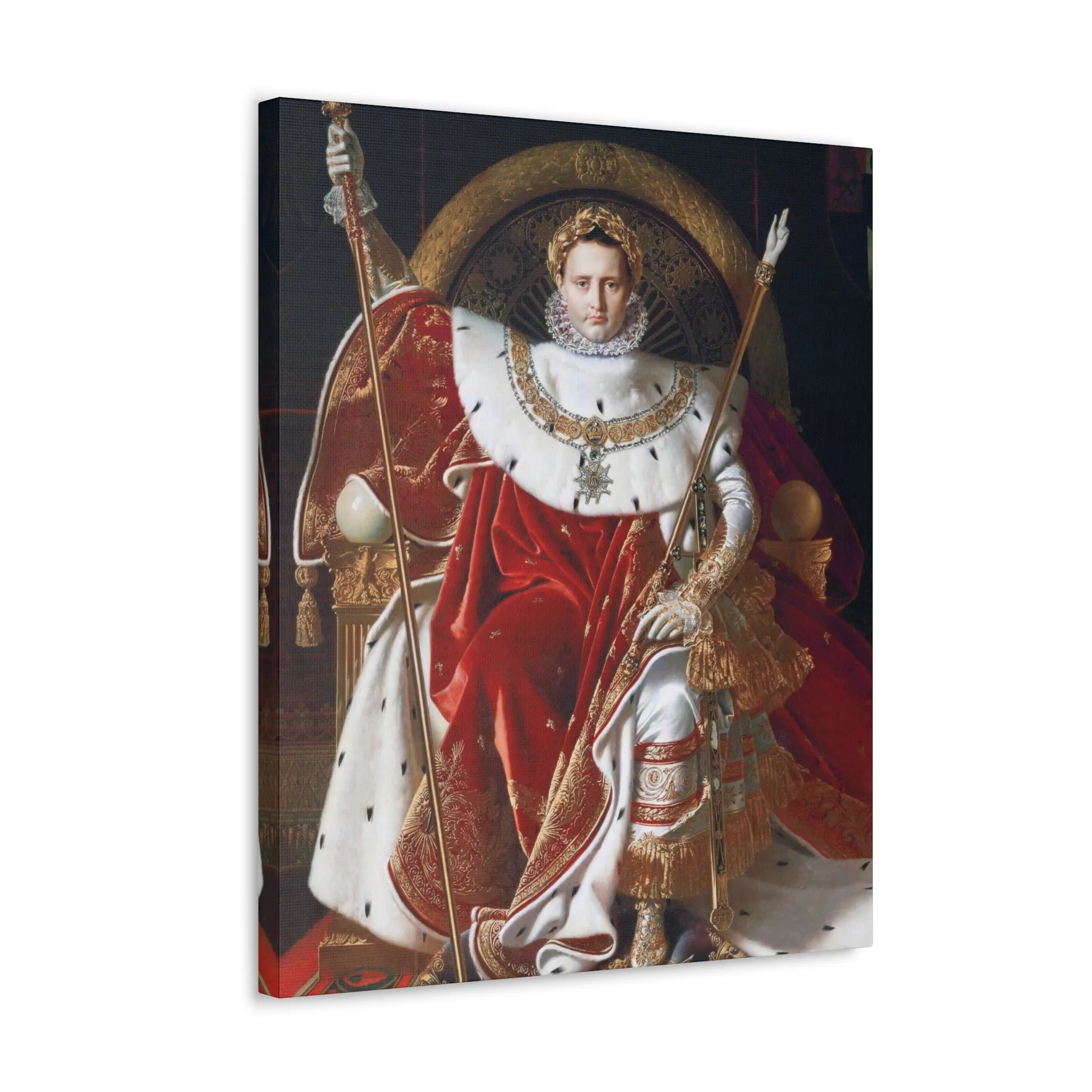 Napoleon I on His Imperial Throne Canvas Gallery Wraps