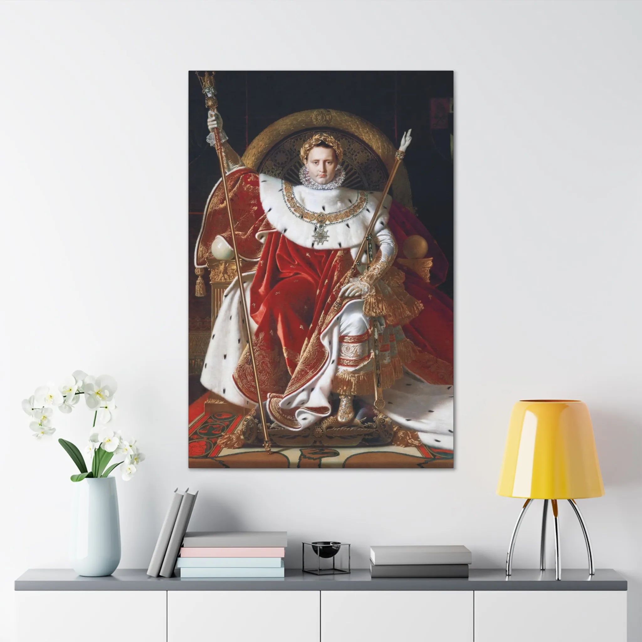 Napoleon I on His Imperial Throne Canvas Gallery Wraps - Image 12