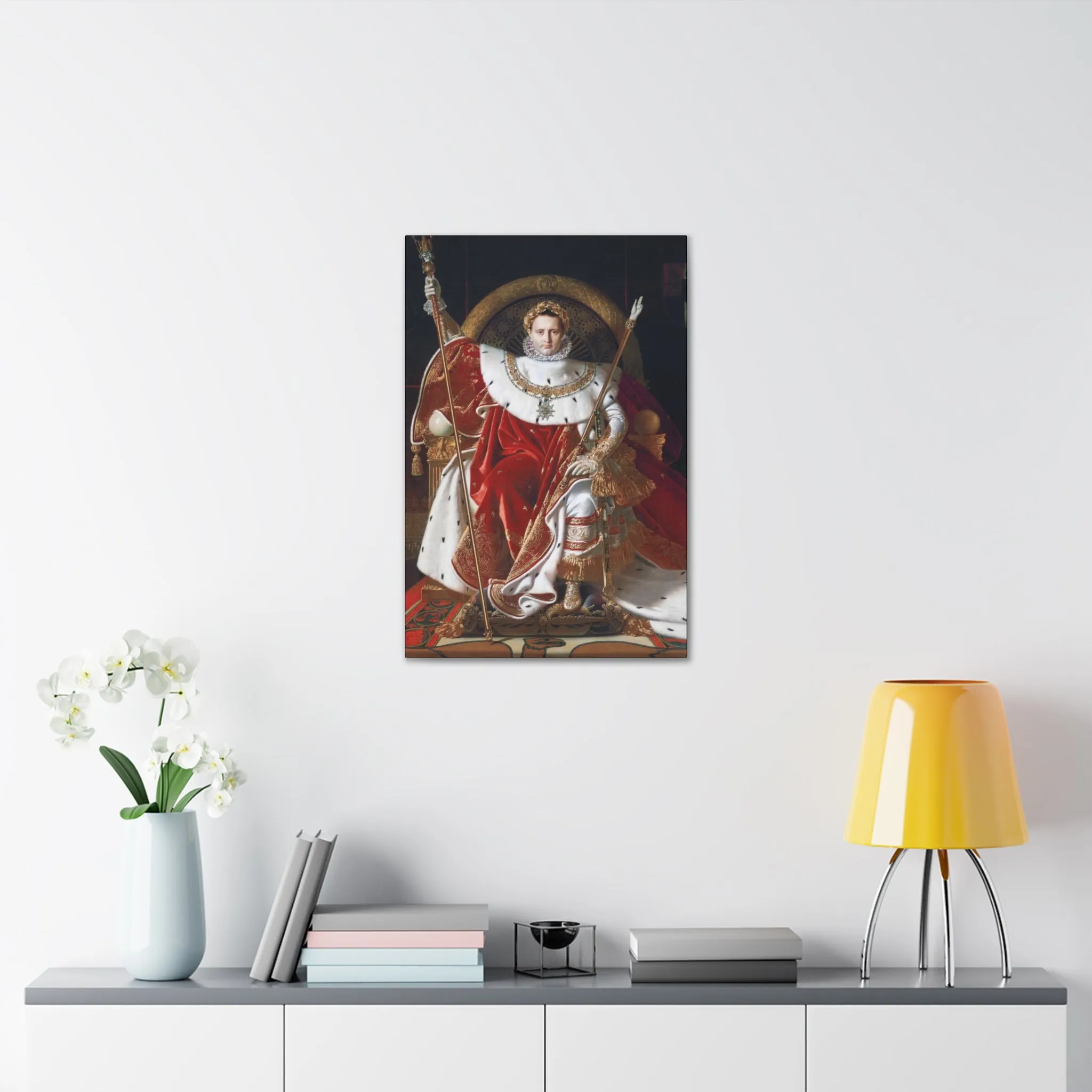 Napoleon I on His Imperial Throne Canvas Gallery Wraps - Image 4