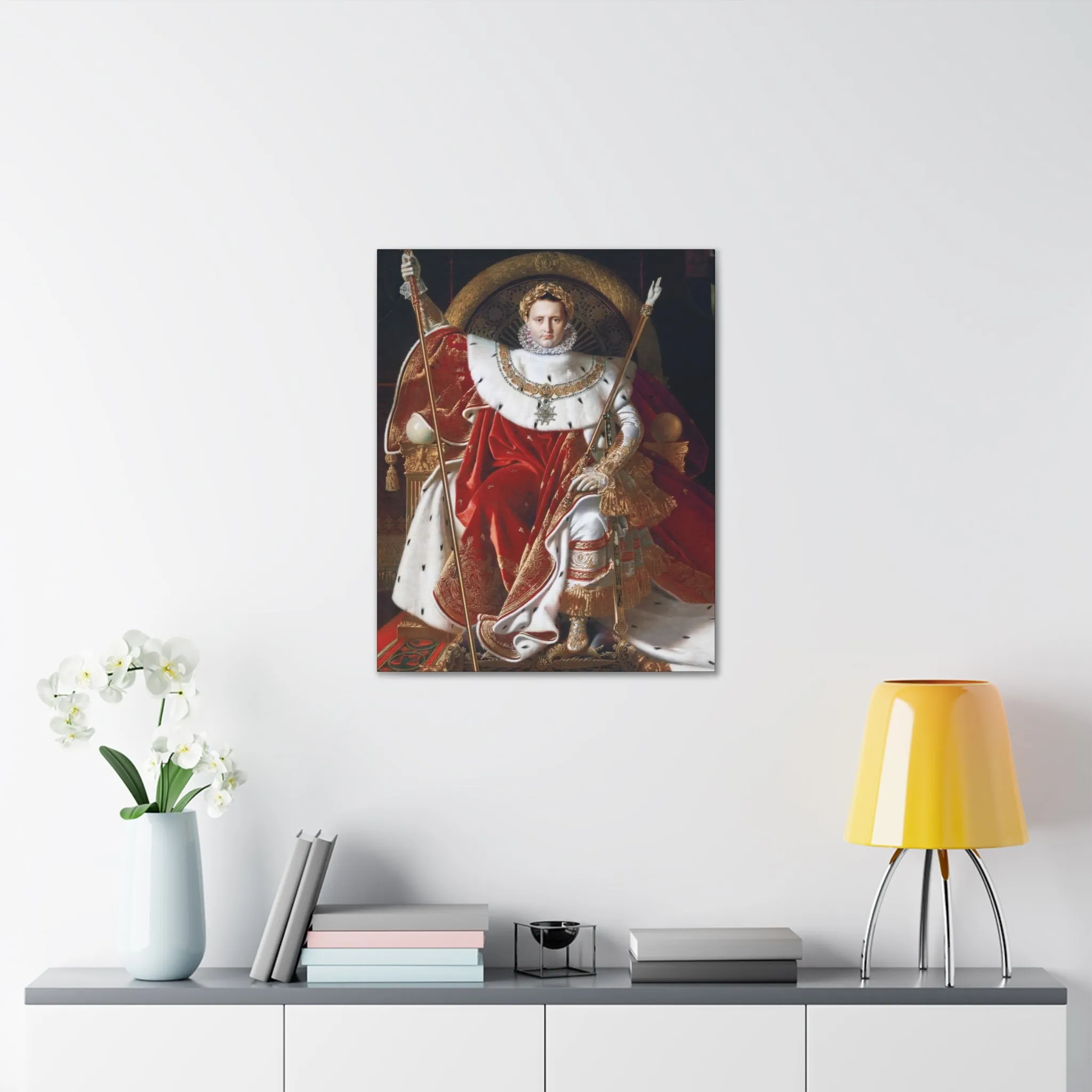 Napoleon I on His Imperial Throne Canvas Gallery Wraps - Image 6