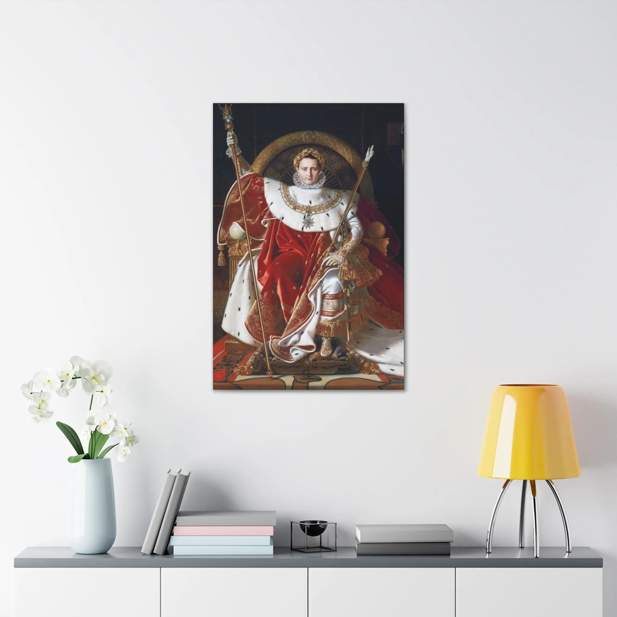 Napoleon I on His Imperial Throne Canvas Gallery Wraps - Image 8