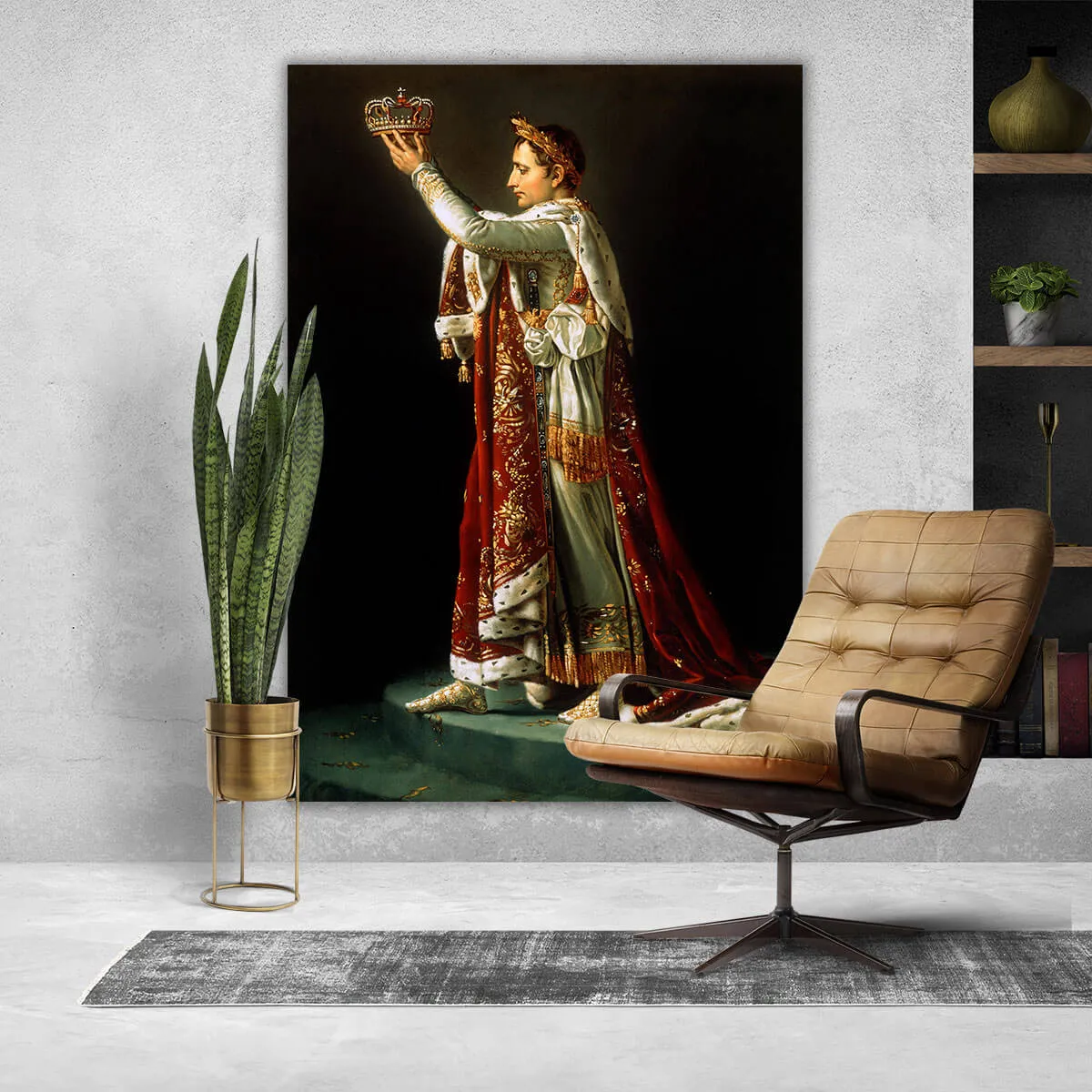 Napoleon Portrait Coronation Jacques-Louis David Canvas Print - Image 3