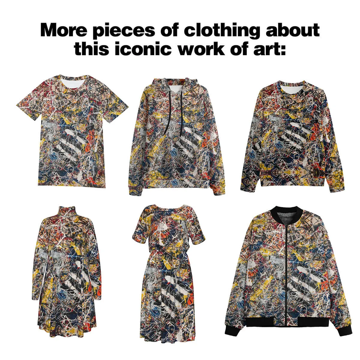 Number 17A by Jackson Pollock T-Shirt - Image 8
