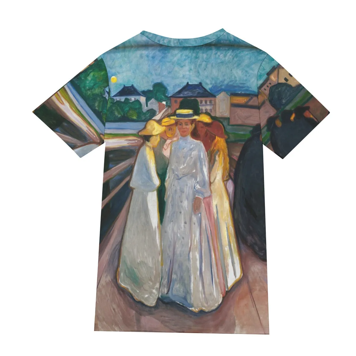 On the Bridge by Edvard Munch T-Shirt - Image 2