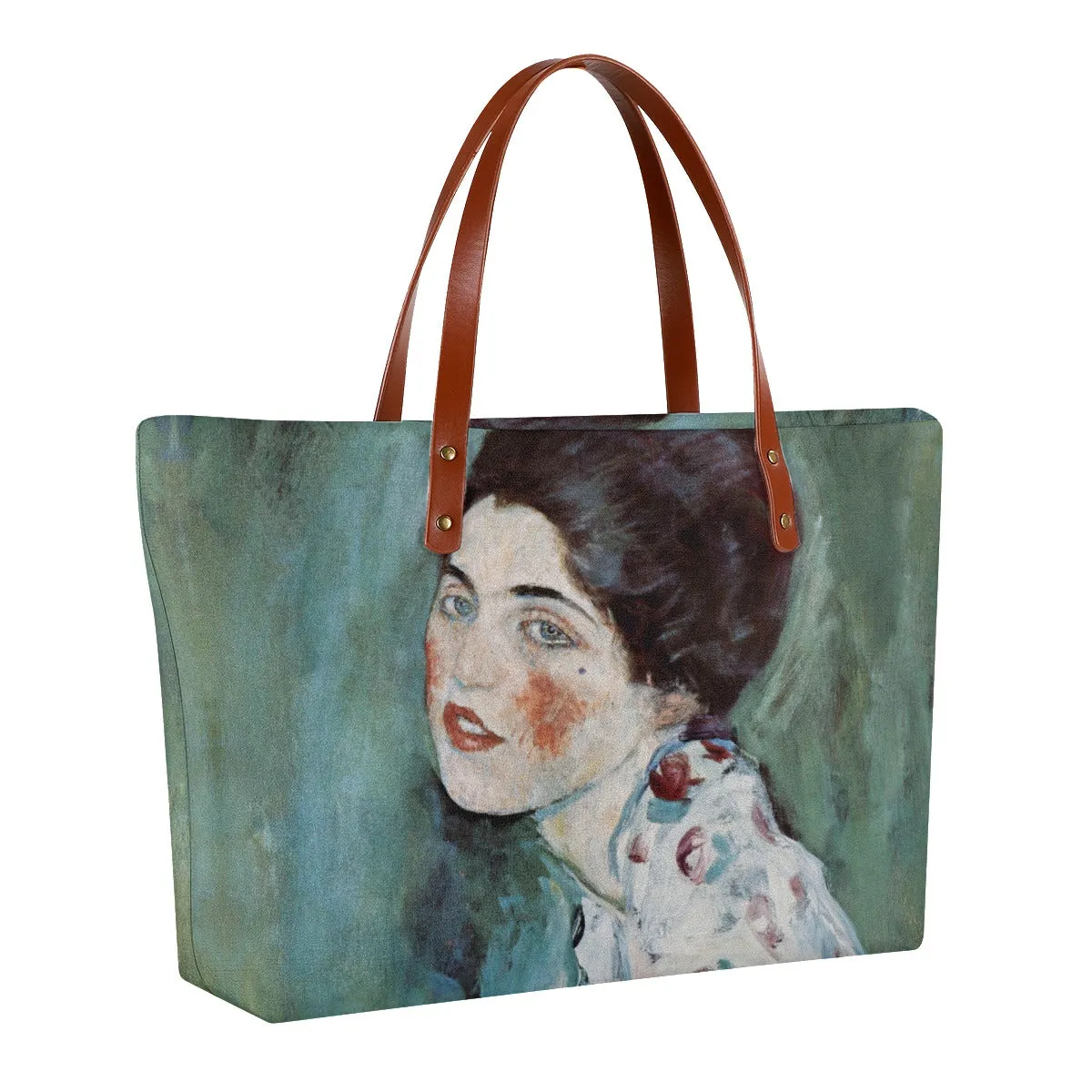 Portrait of a Lady by Gustav Klimt Art Tote Bag - Image 2