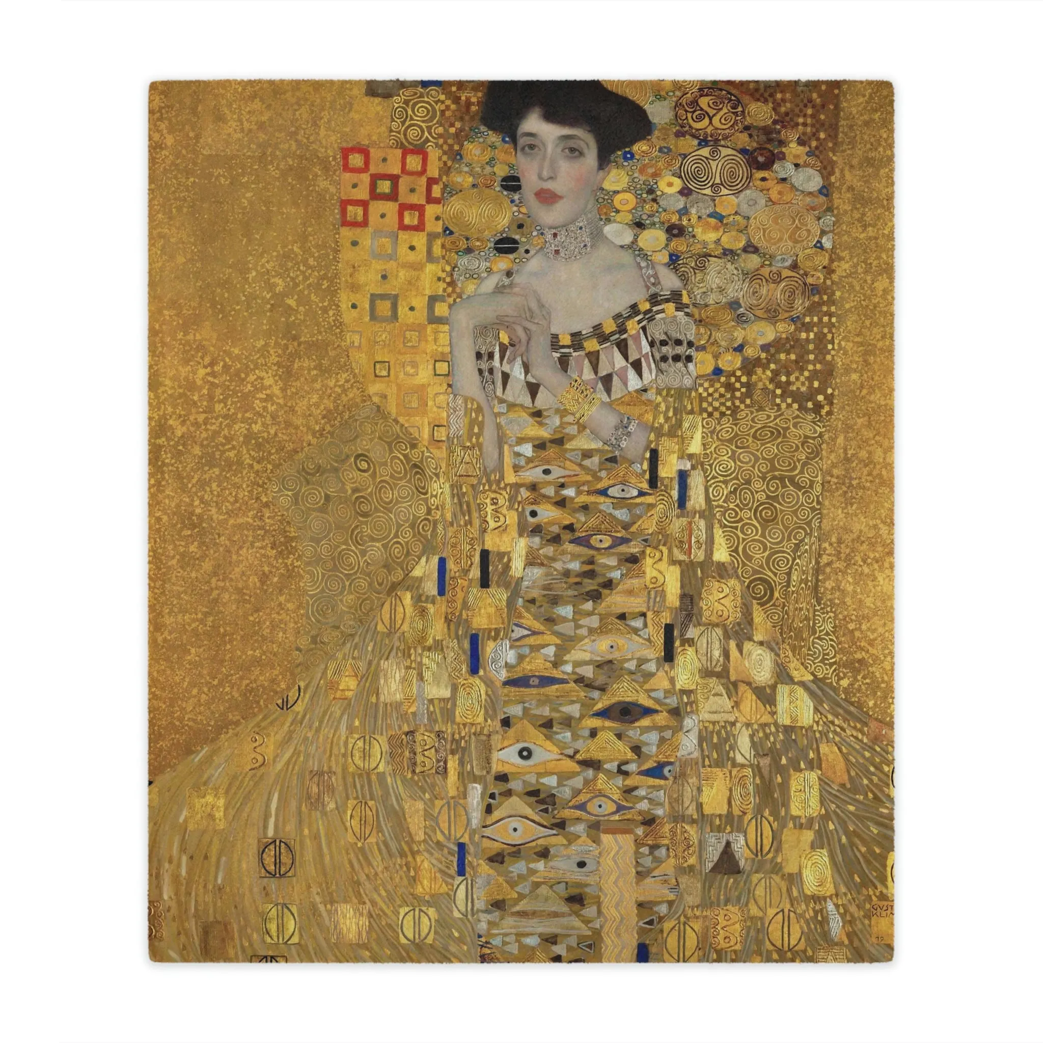 Portrait of Adele Bloch-Bauer I by Gustav Klimt Blanket - Image 9