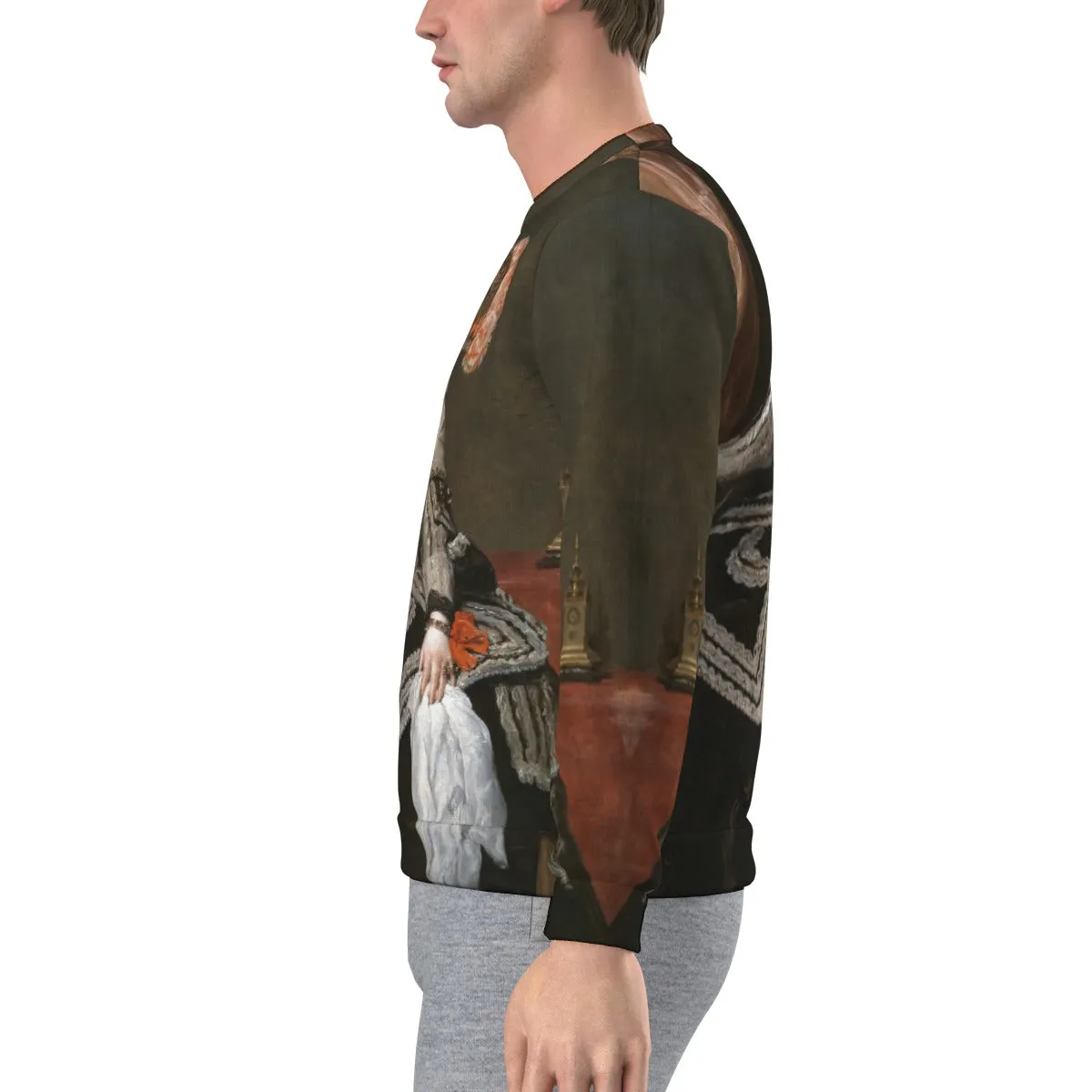 Portrait of Mariana of Austria by Diego Velázquez Sweatshirt - Image 3