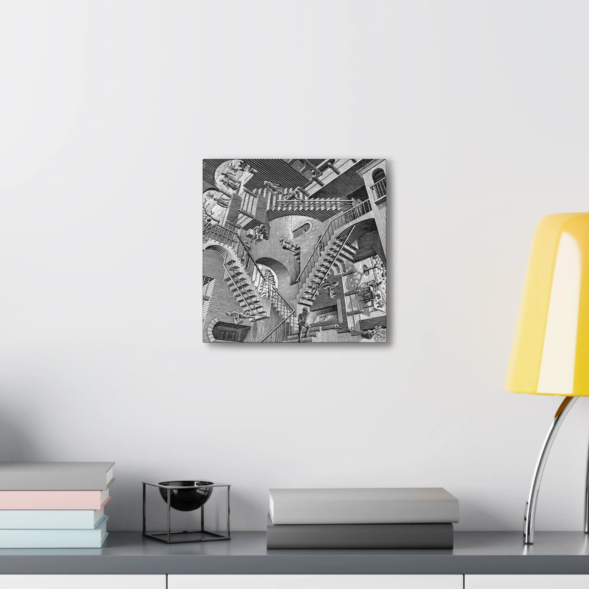 Relativity Optical illusion Geometric Gravity Canvas Gallery Wraps - Image 2