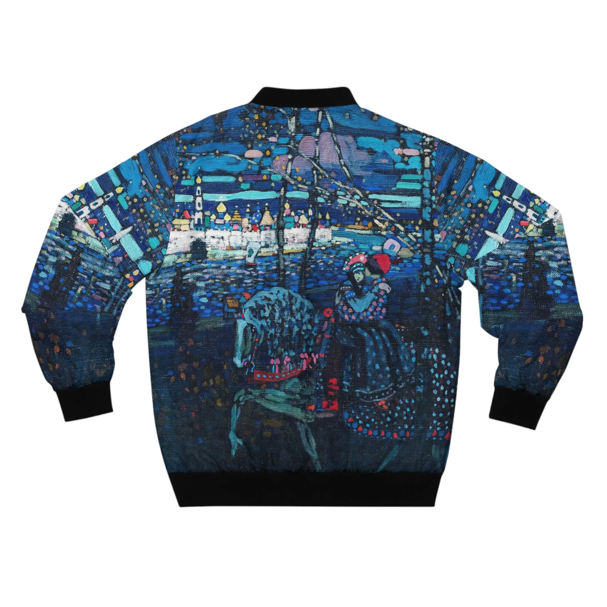 Riding Couple by Wassily Kandinsky Art Bomber Jacket
