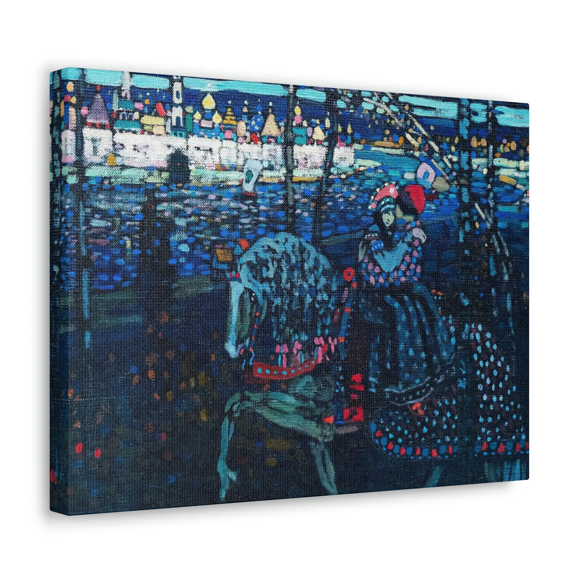 Riding Couple by Wassily Kandinsky Art Canvas Gallery Wraps