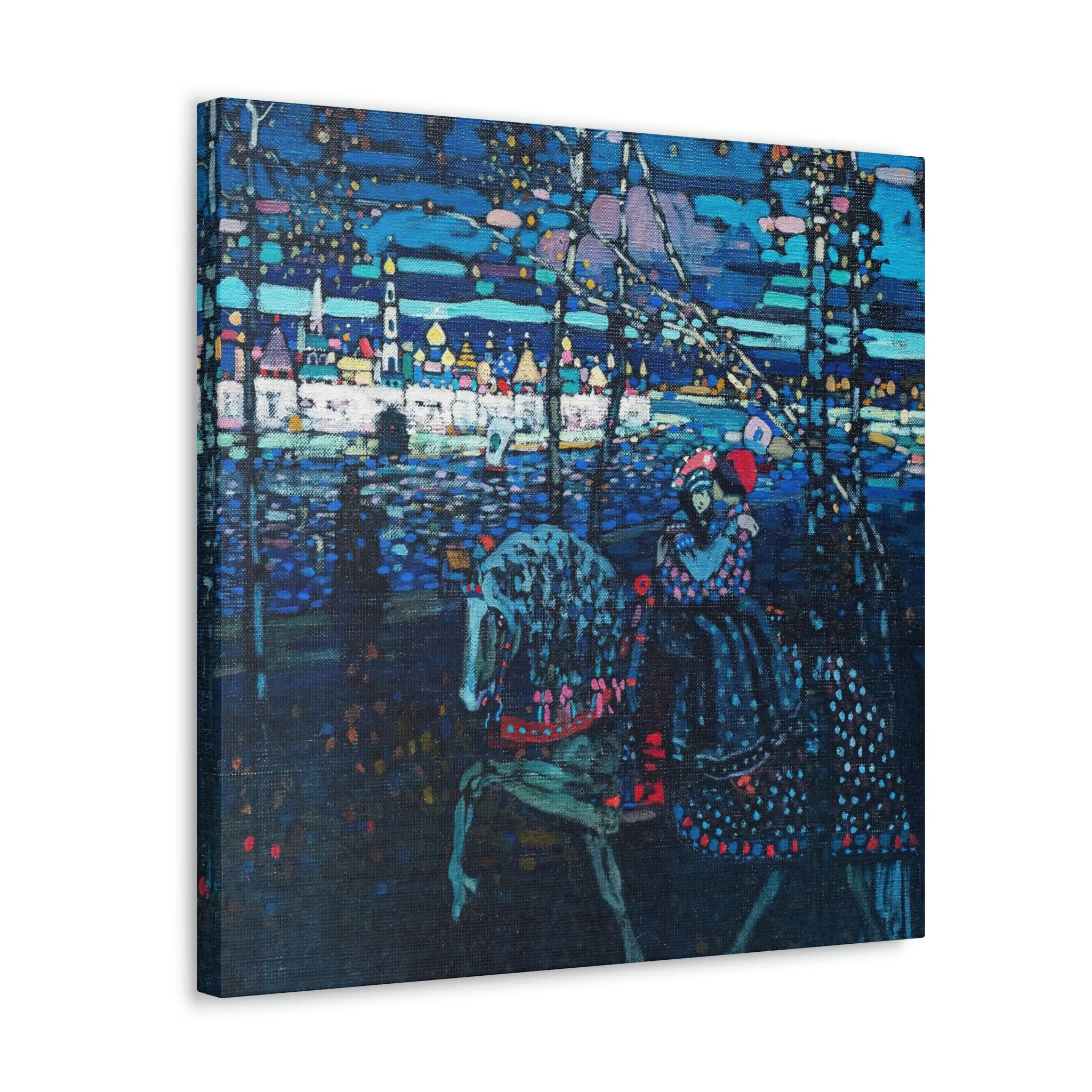 Riding Couple by Wassily Kandinsky Art Canvas Gallery Wraps - Image 10