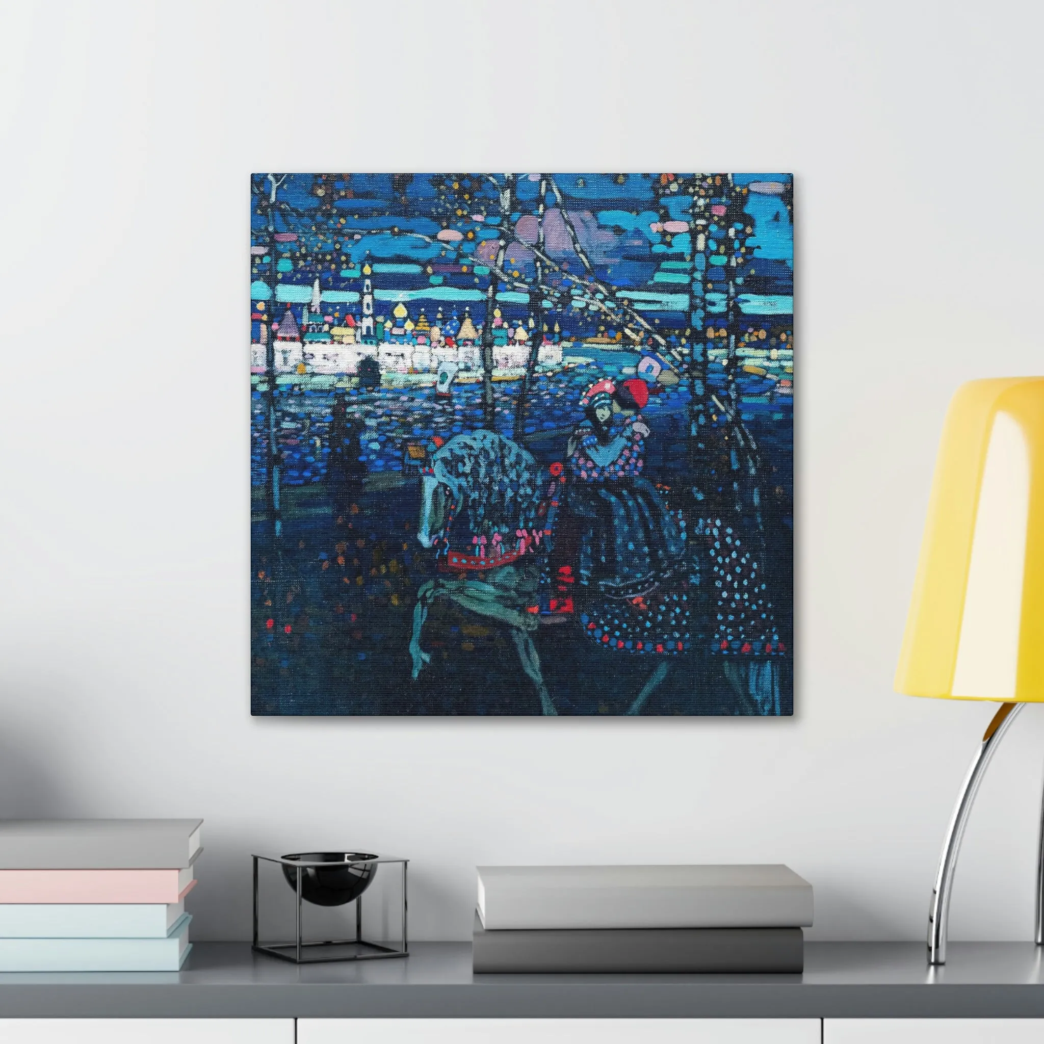 Riding Couple by Wassily Kandinsky Art Canvas Gallery Wraps - Image 11