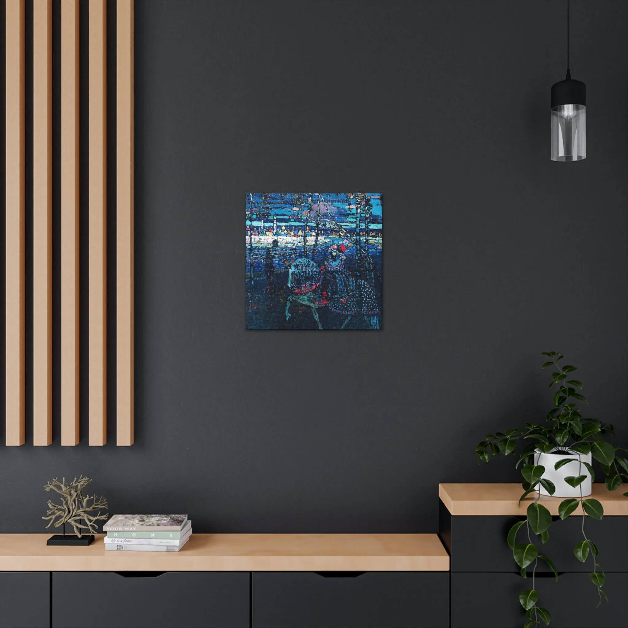 Riding Couple by Wassily Kandinsky Art Canvas Gallery Wraps - Image 12