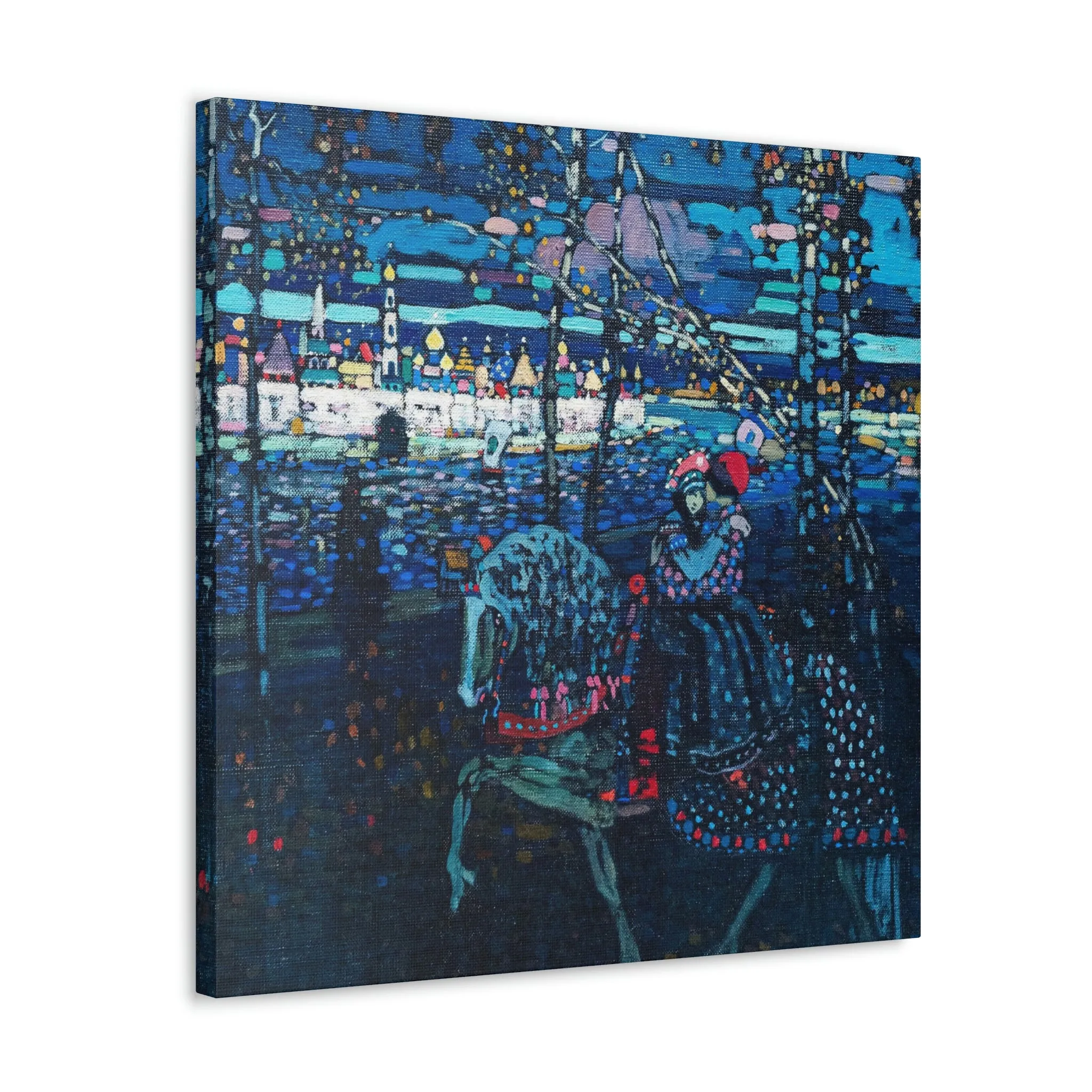 Riding Couple by Wassily Kandinsky Art Canvas Gallery Wraps - Image 14