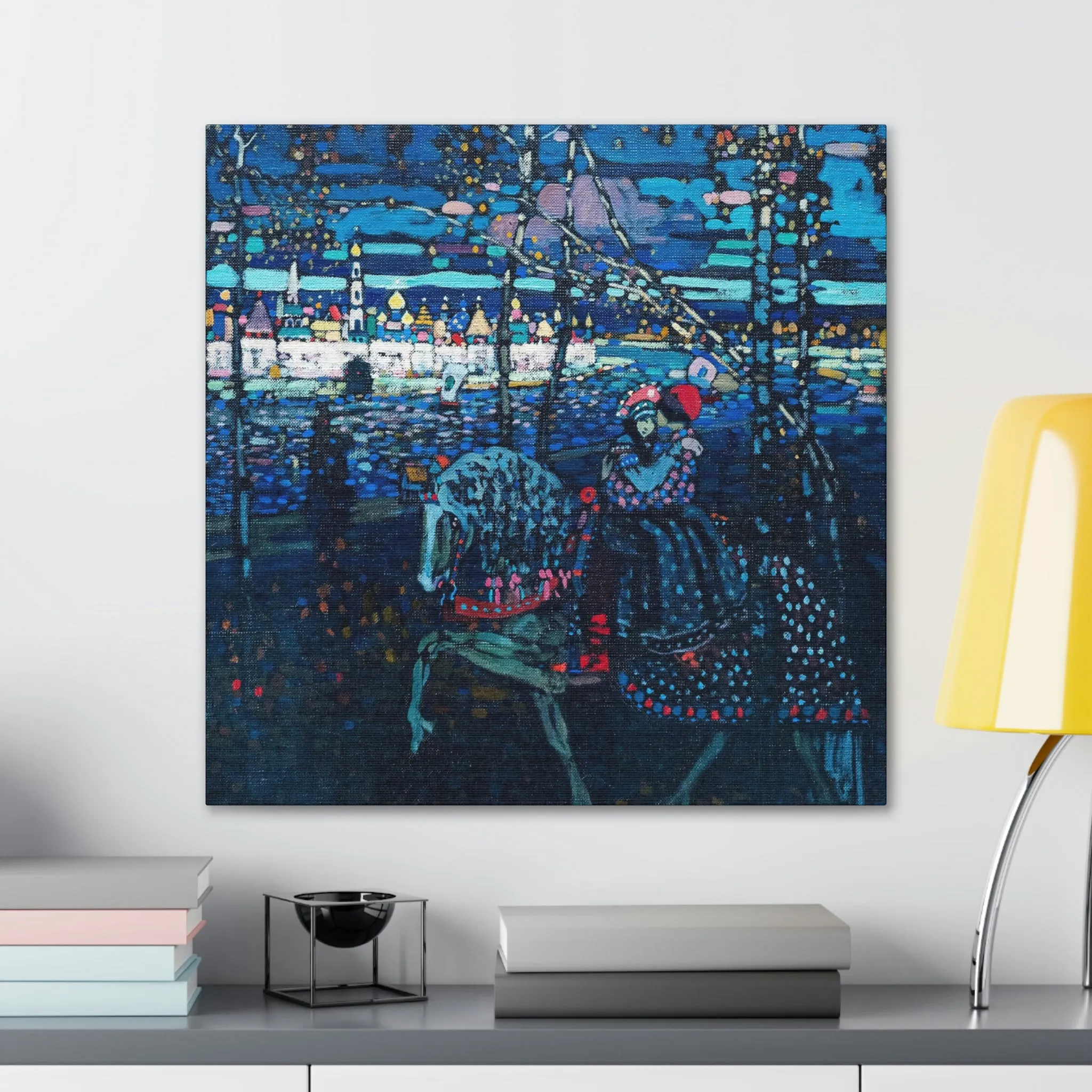 Riding Couple by Wassily Kandinsky Art Canvas Gallery Wraps - Image 15