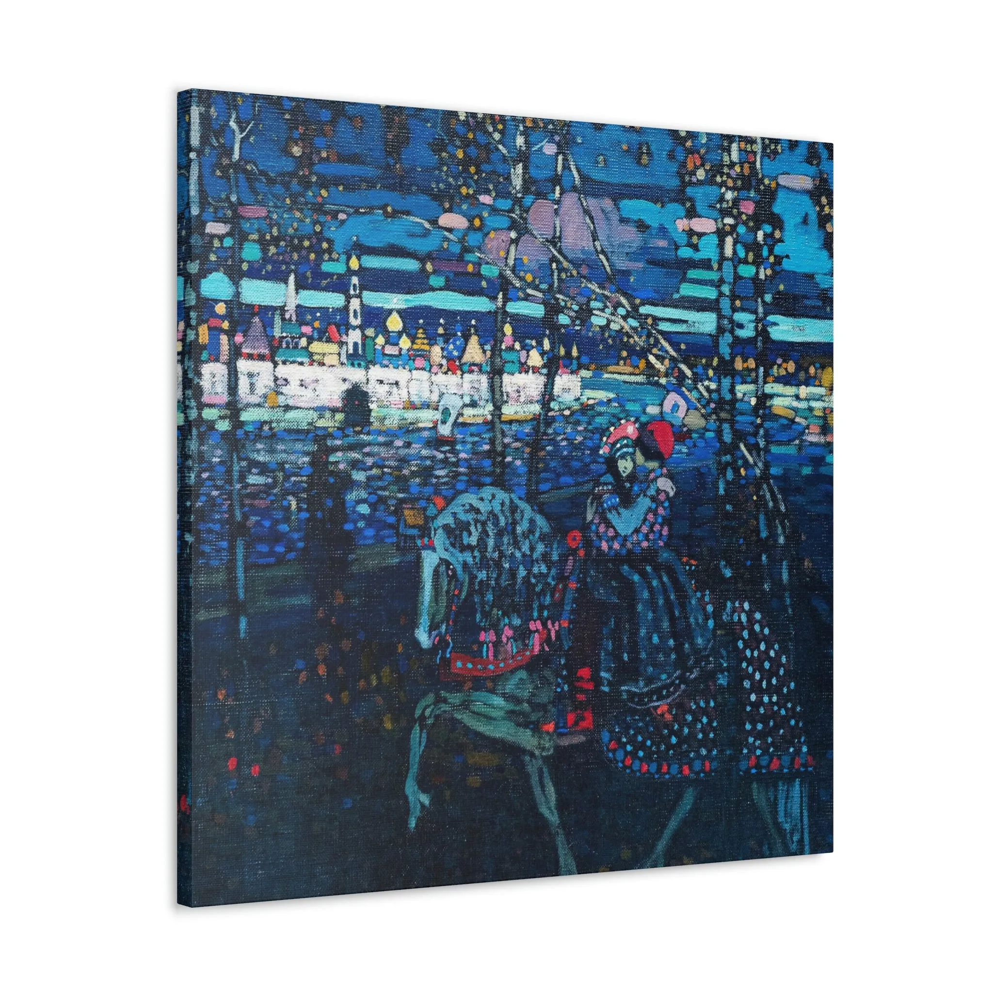 Riding Couple by Wassily Kandinsky Art Canvas Gallery Wraps - Image 18