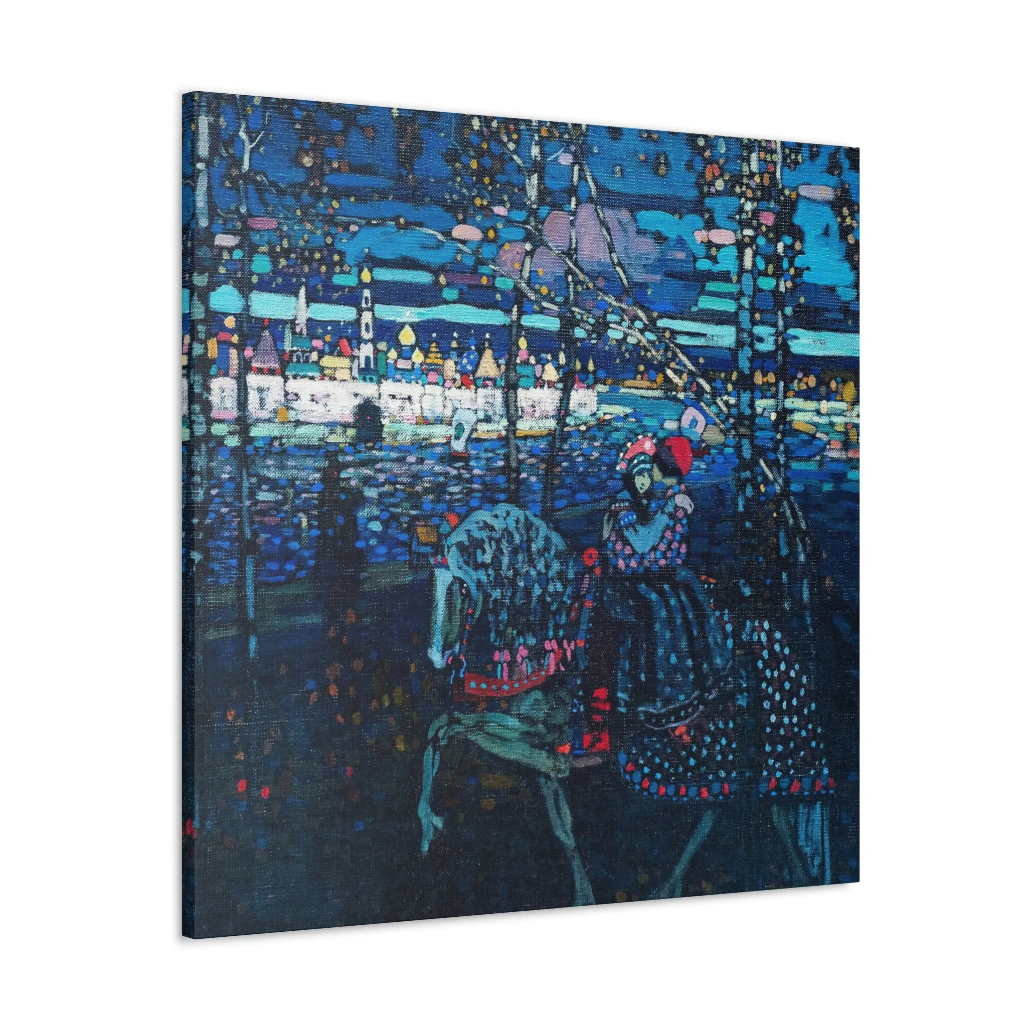 Riding Couple by Wassily Kandinsky Art Canvas Gallery Wraps - Image 22