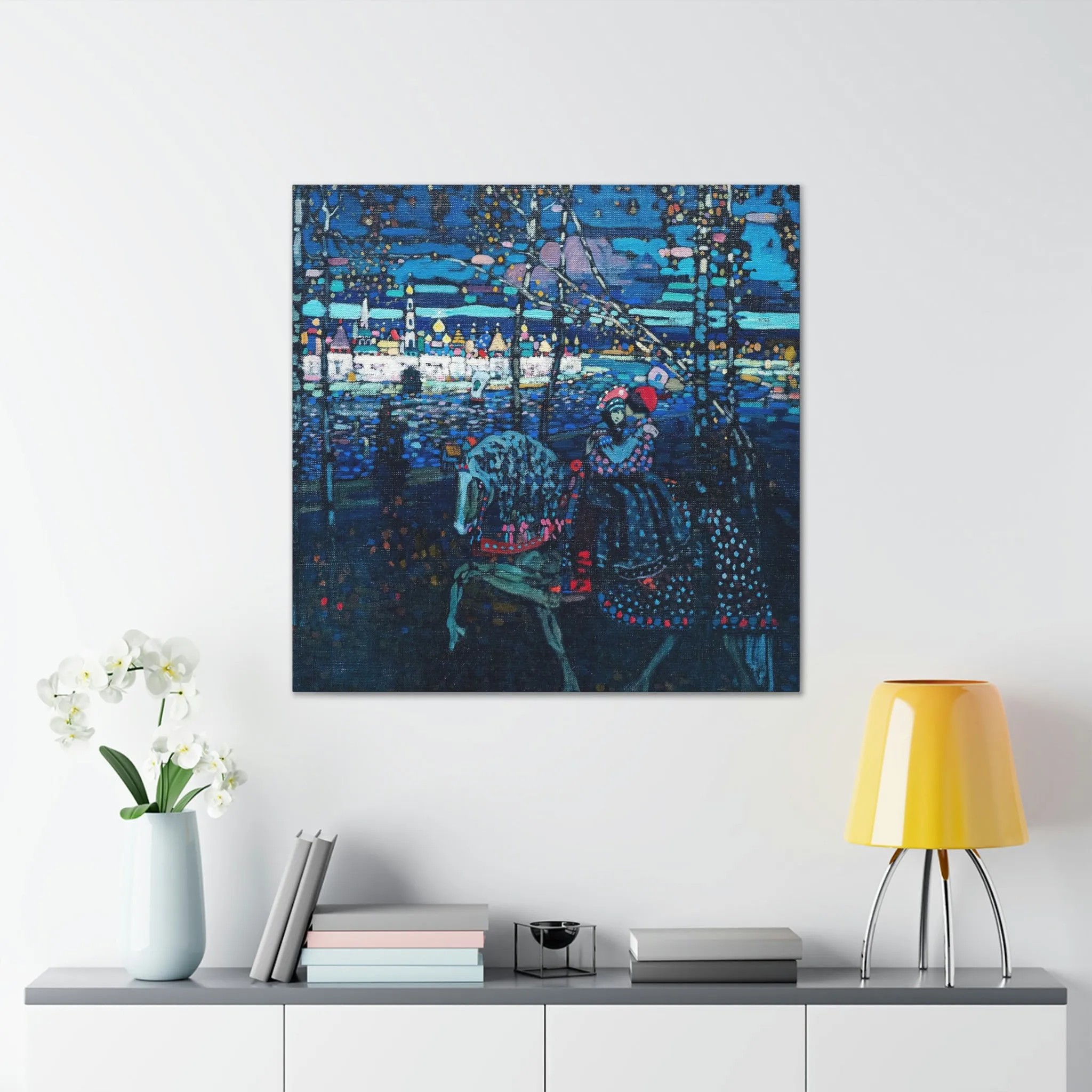 Riding Couple by Wassily Kandinsky Art Canvas Gallery Wraps - Image 23