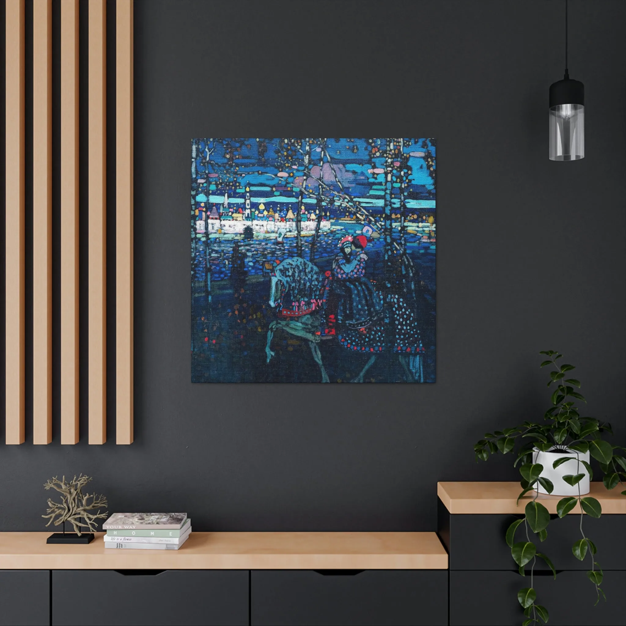 Riding Couple by Wassily Kandinsky Art Canvas Gallery Wraps - Image 24