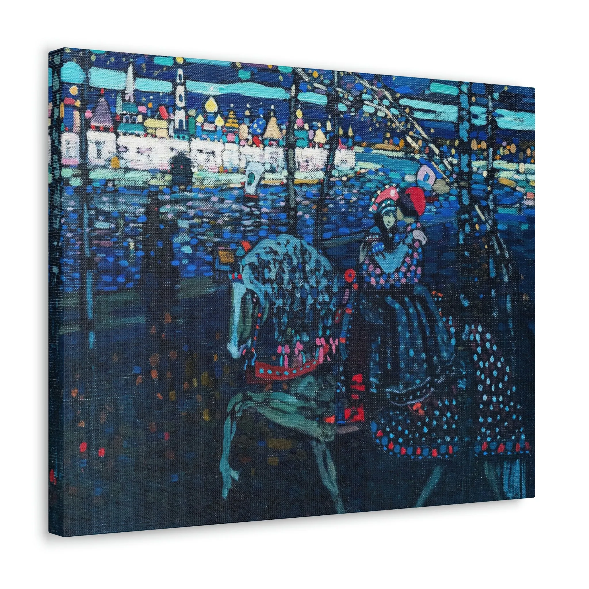 Riding Couple by Wassily Kandinsky Art Canvas Gallery Wraps - Image 26