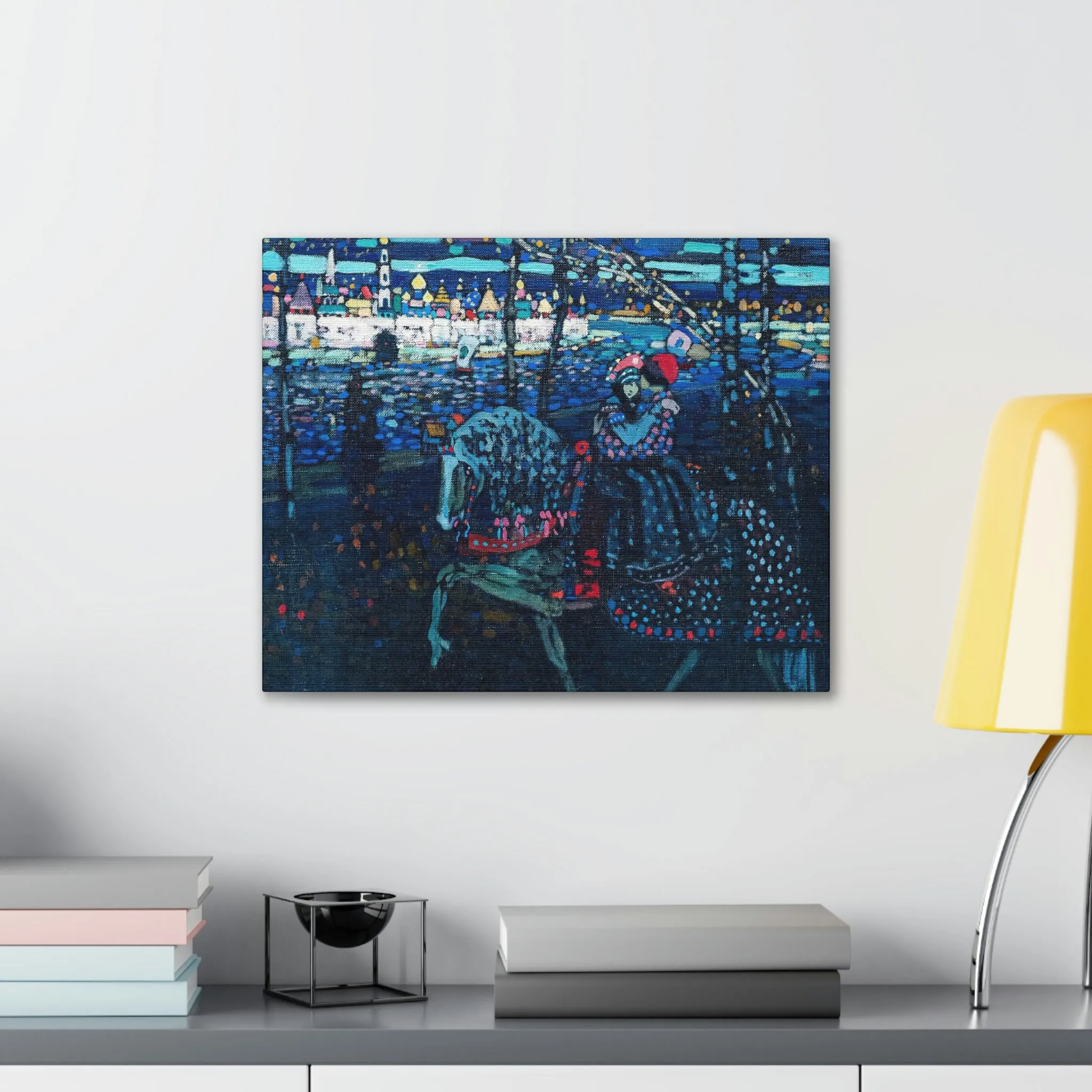 Riding Couple by Wassily Kandinsky Art Canvas Gallery Wraps - Image 27