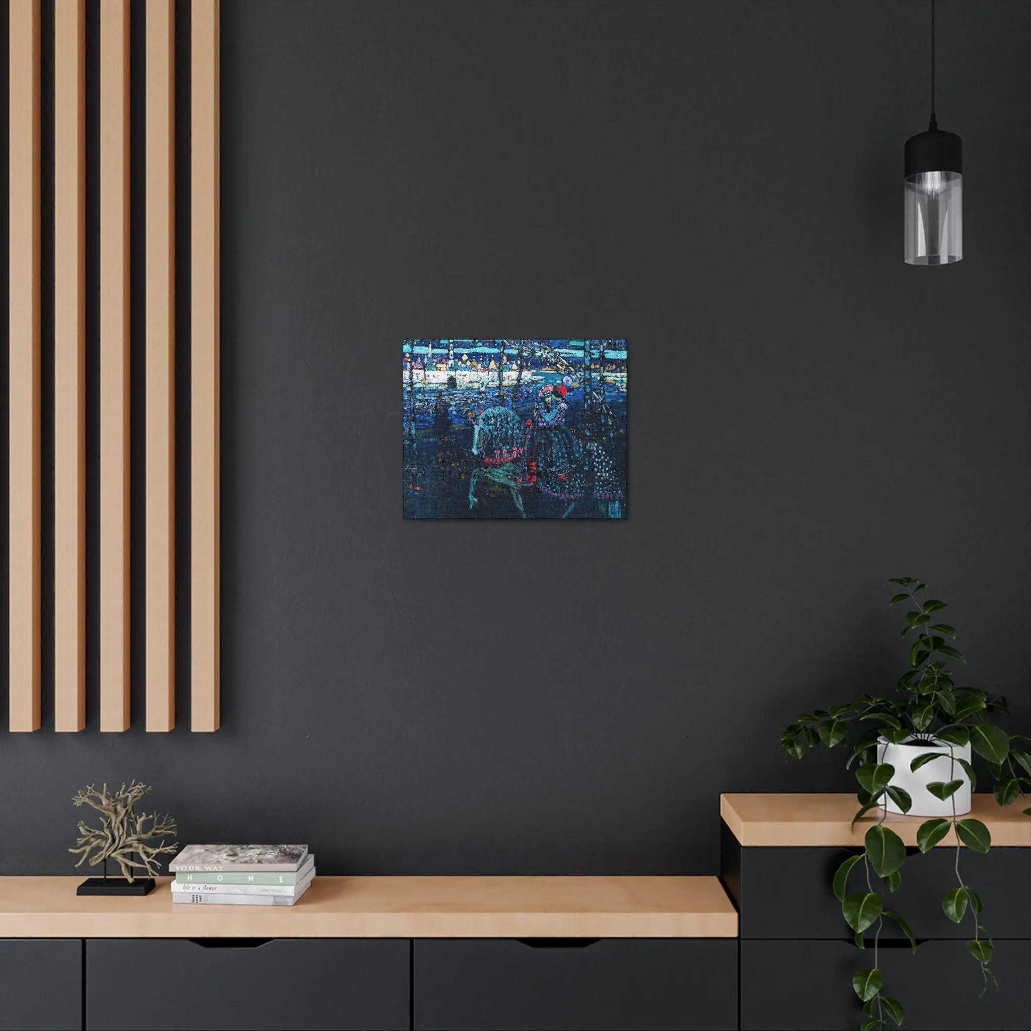 Riding Couple by Wassily Kandinsky Art Canvas Gallery Wraps - Image 28