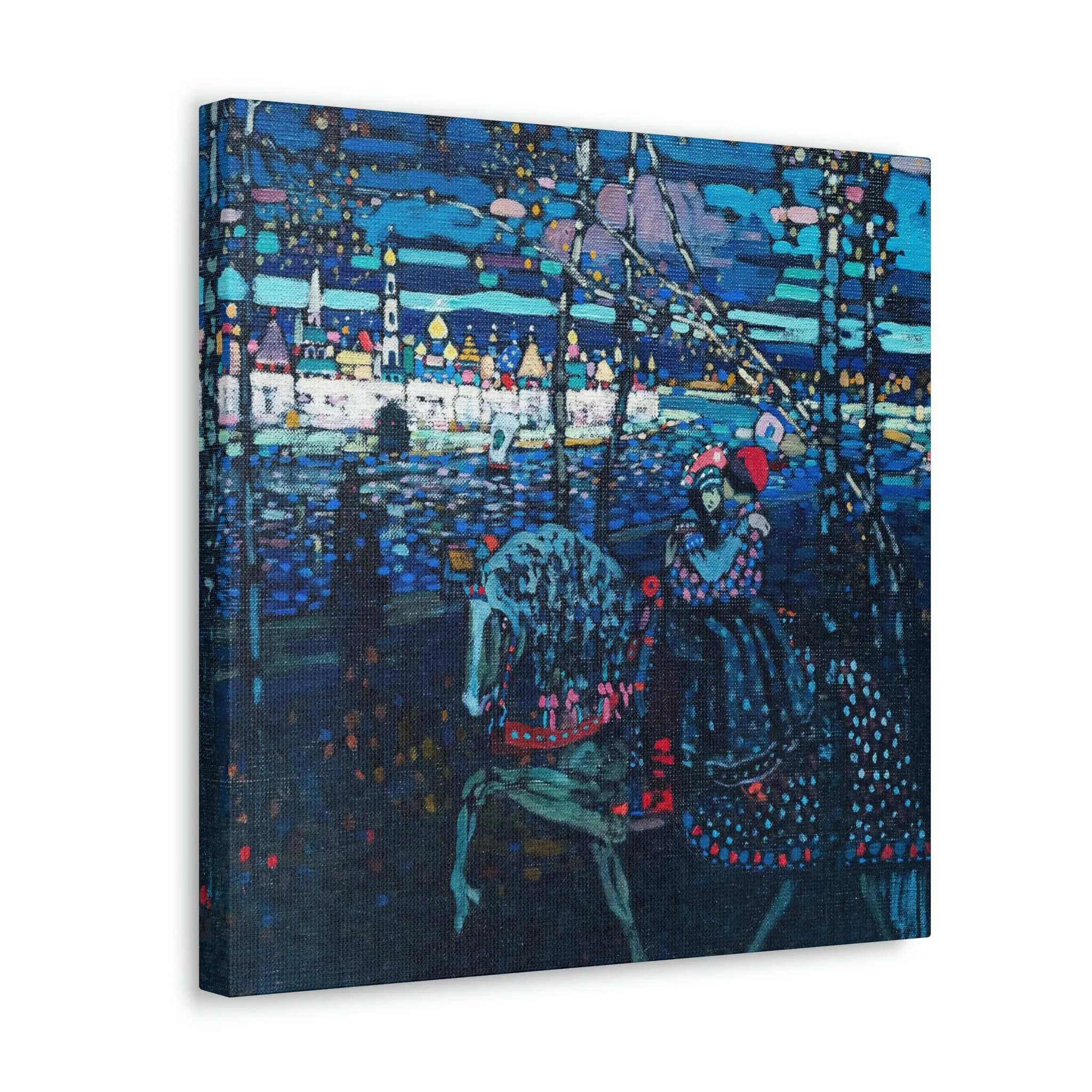 Riding Couple by Wassily Kandinsky Art Canvas Gallery Wraps - Image 30