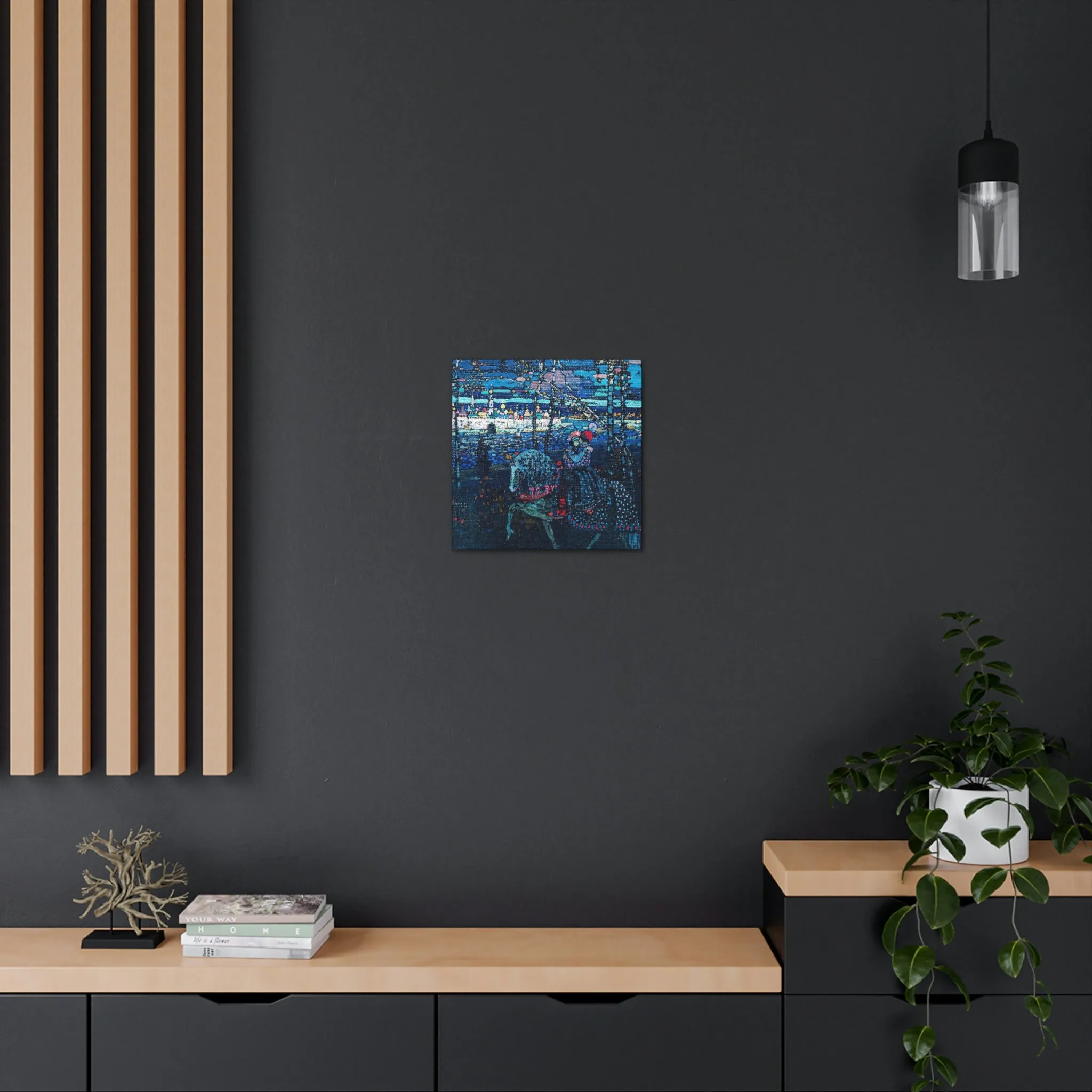 Riding Couple by Wassily Kandinsky Art Canvas Gallery Wraps - Image 32