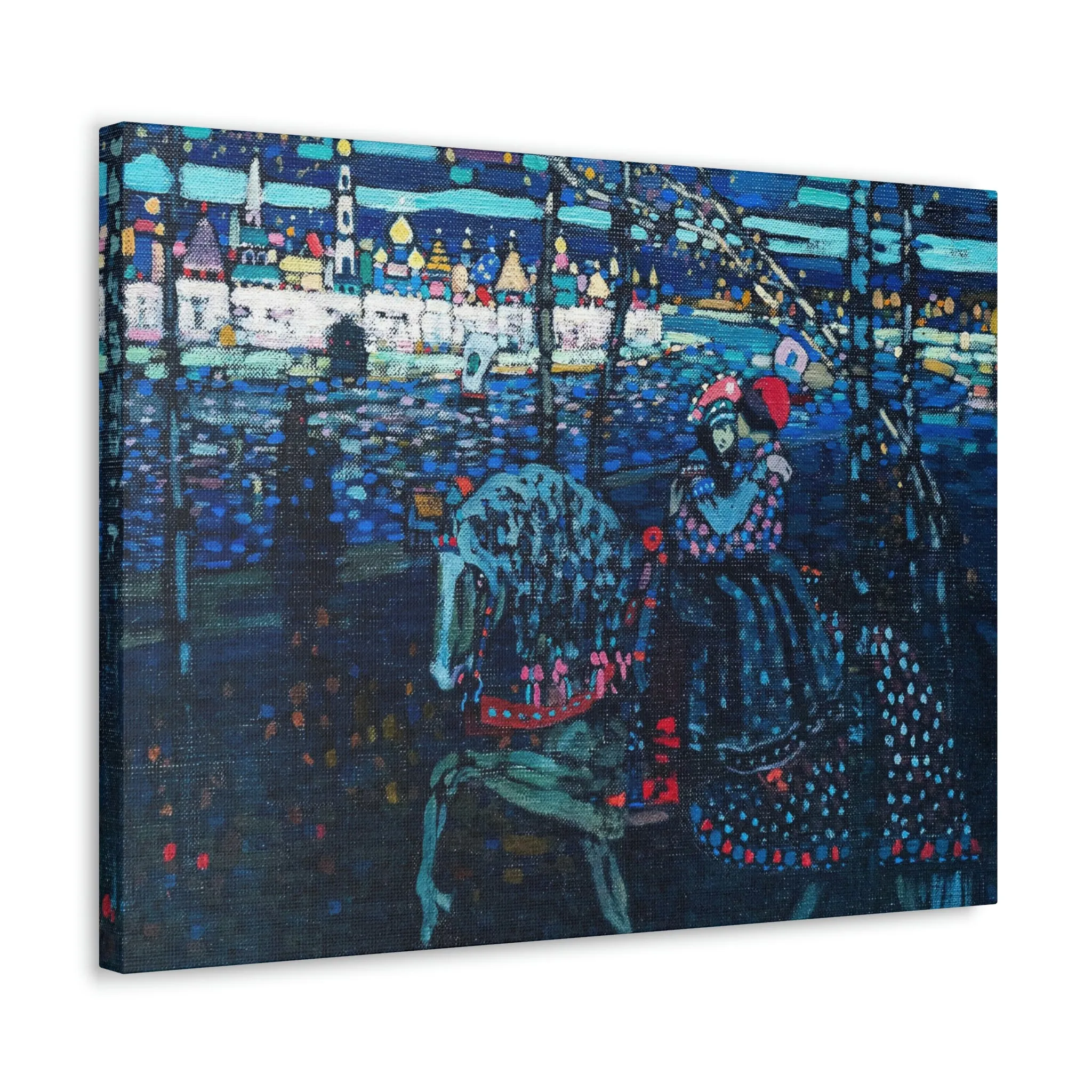 Riding Couple by Wassily Kandinsky Art Canvas Gallery Wraps - Image 34