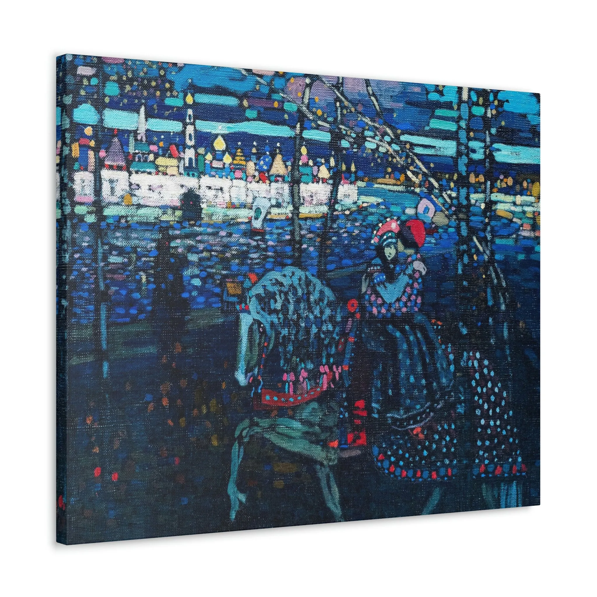 Riding Couple by Wassily Kandinsky Art Canvas Gallery Wraps - Image 38
