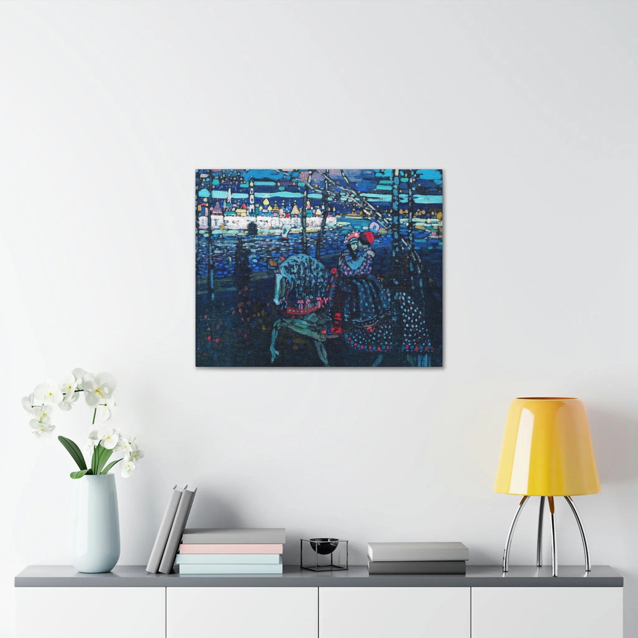 Riding Couple by Wassily Kandinsky Art Canvas Gallery Wraps - Image 39