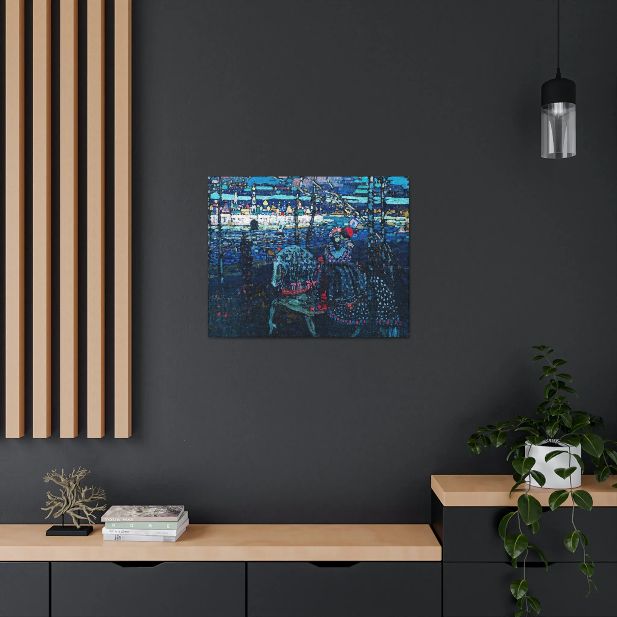 Riding Couple by Wassily Kandinsky Art Canvas Gallery Wraps - Image 40