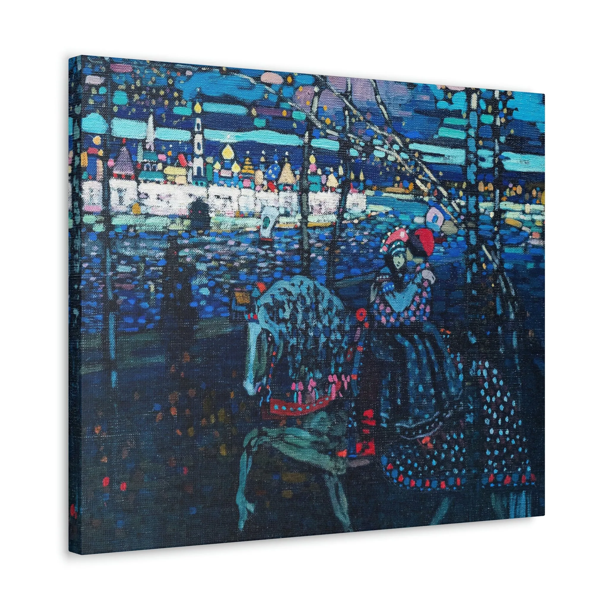 Riding Couple by Wassily Kandinsky Art Canvas Gallery Wraps - Image 42