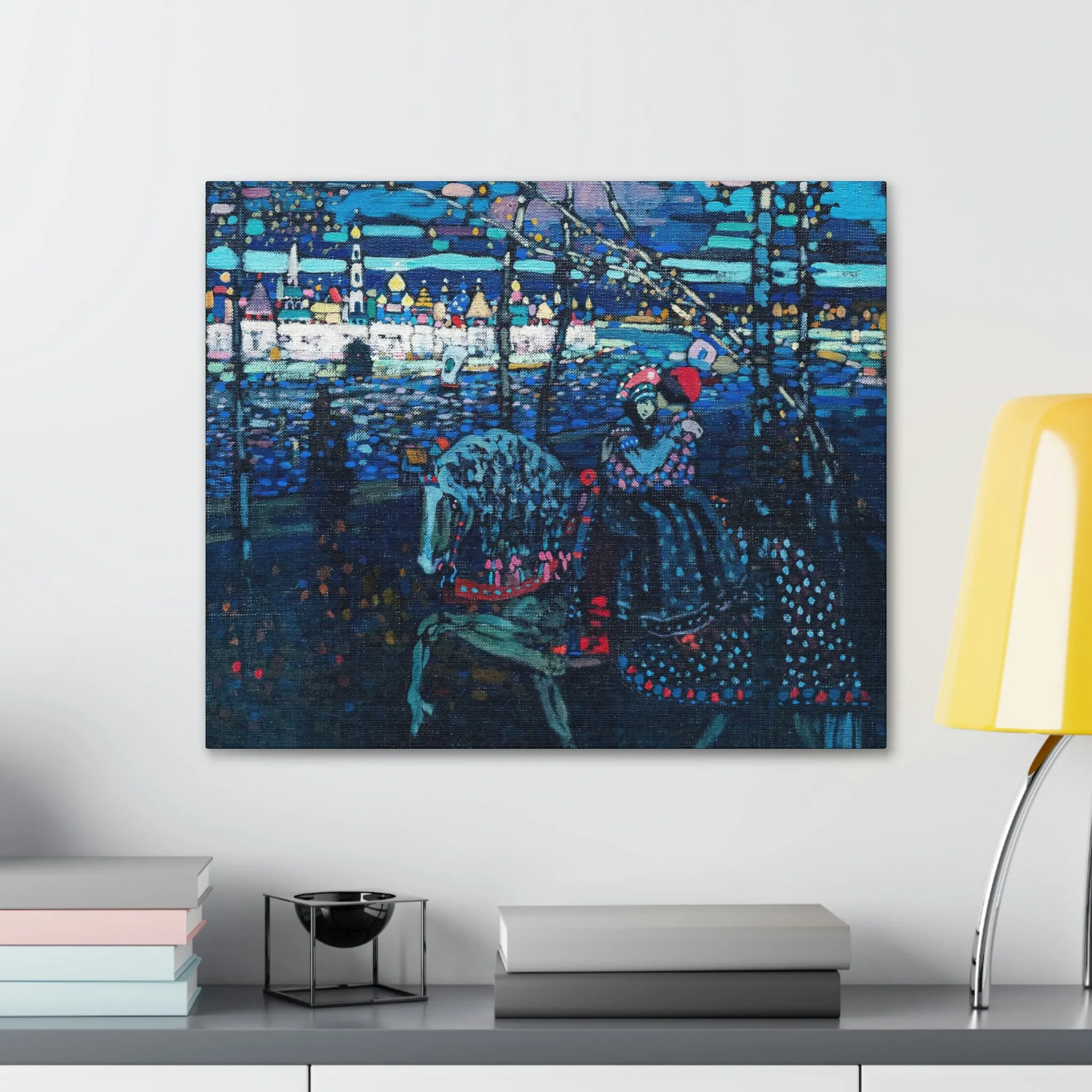 Riding Couple by Wassily Kandinsky Art Canvas Gallery Wraps - Image 43