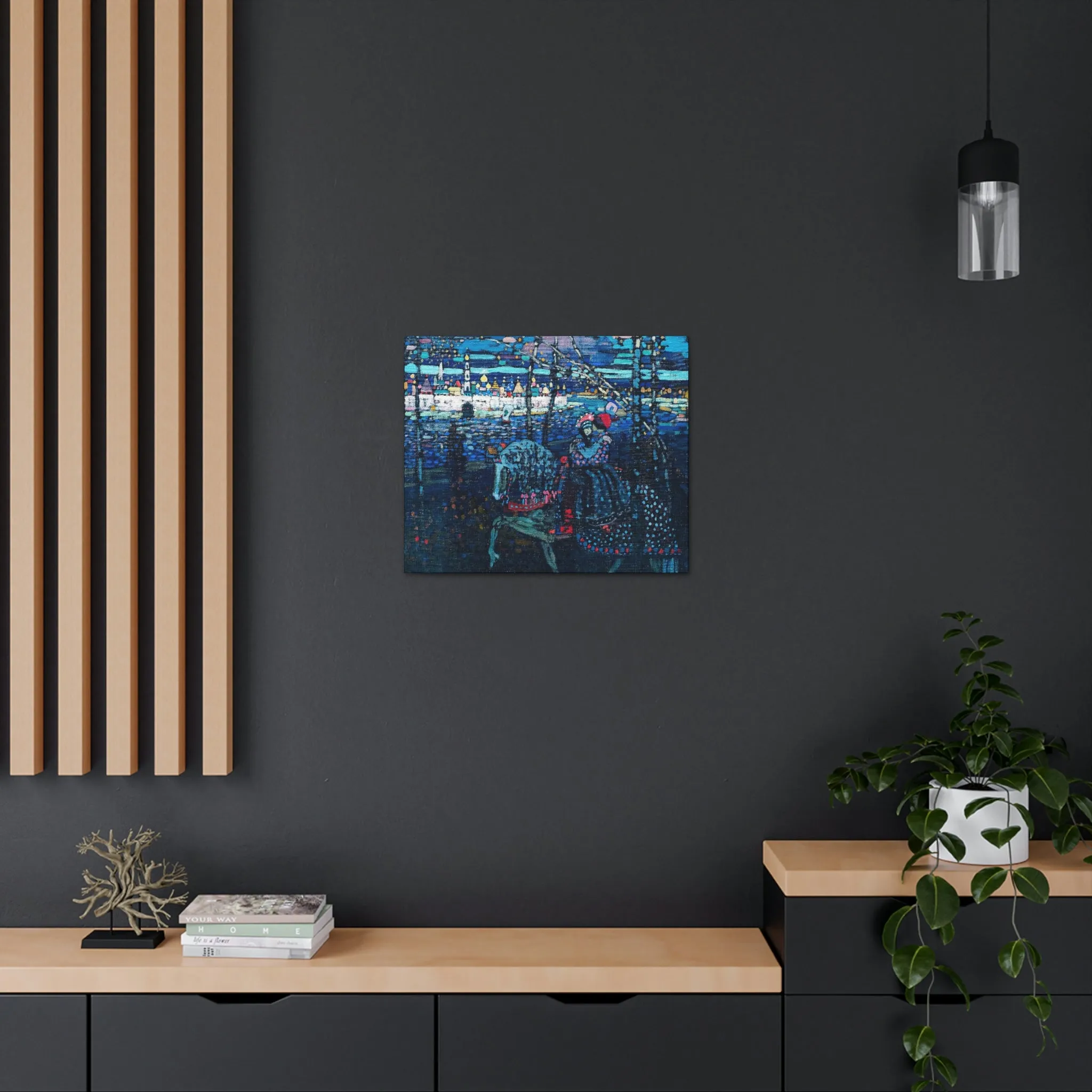 Riding Couple by Wassily Kandinsky Art Canvas Gallery Wraps - Image 44