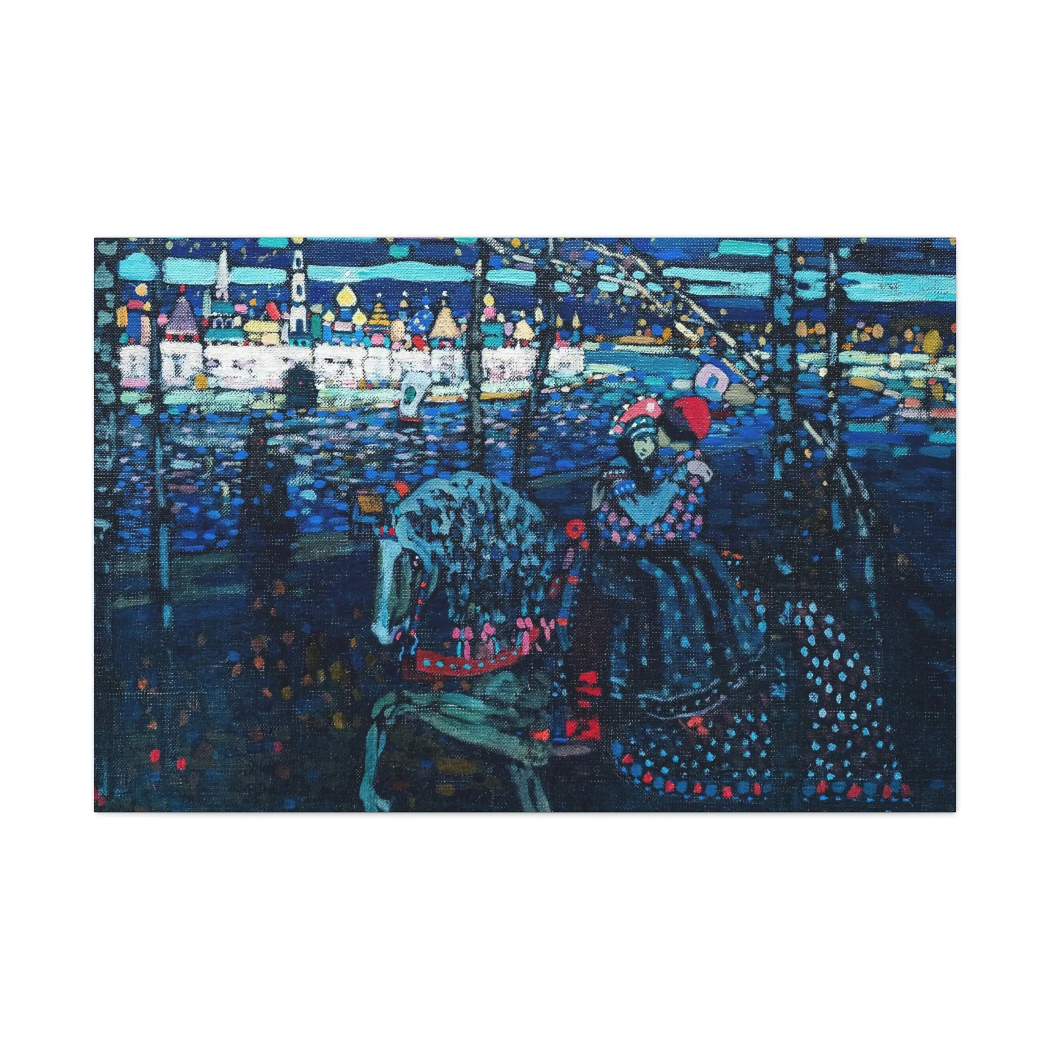 Riding Couple by Wassily Kandinsky Art Canvas Gallery Wraps - Image 5