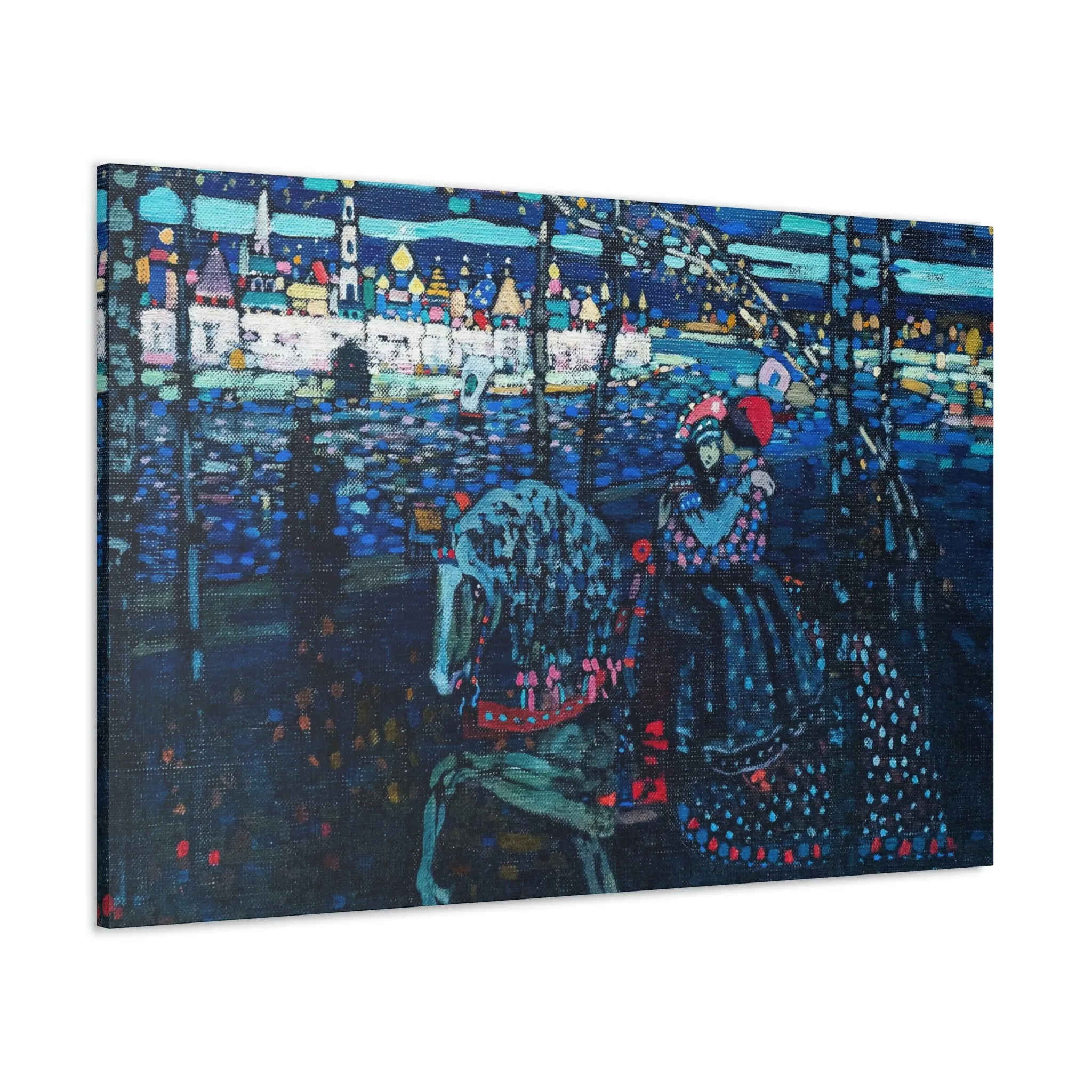 Riding Couple by Wassily Kandinsky Art Canvas Gallery Wraps - Image 6
