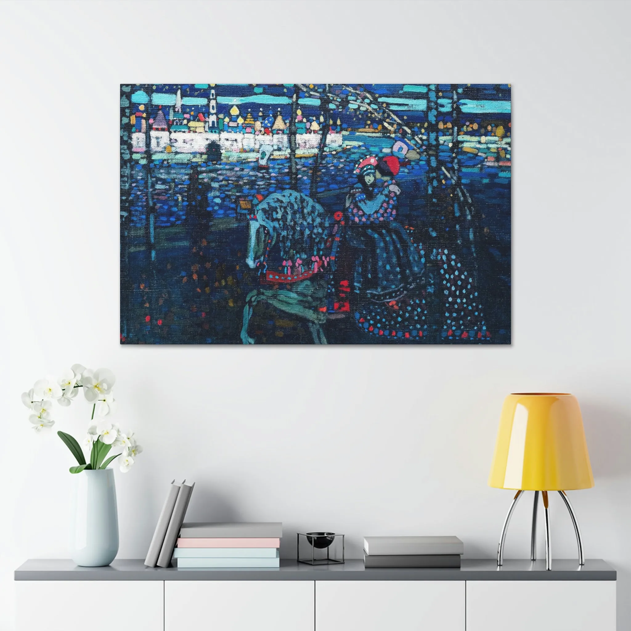 Riding Couple by Wassily Kandinsky Art Canvas Gallery Wraps - Image 7