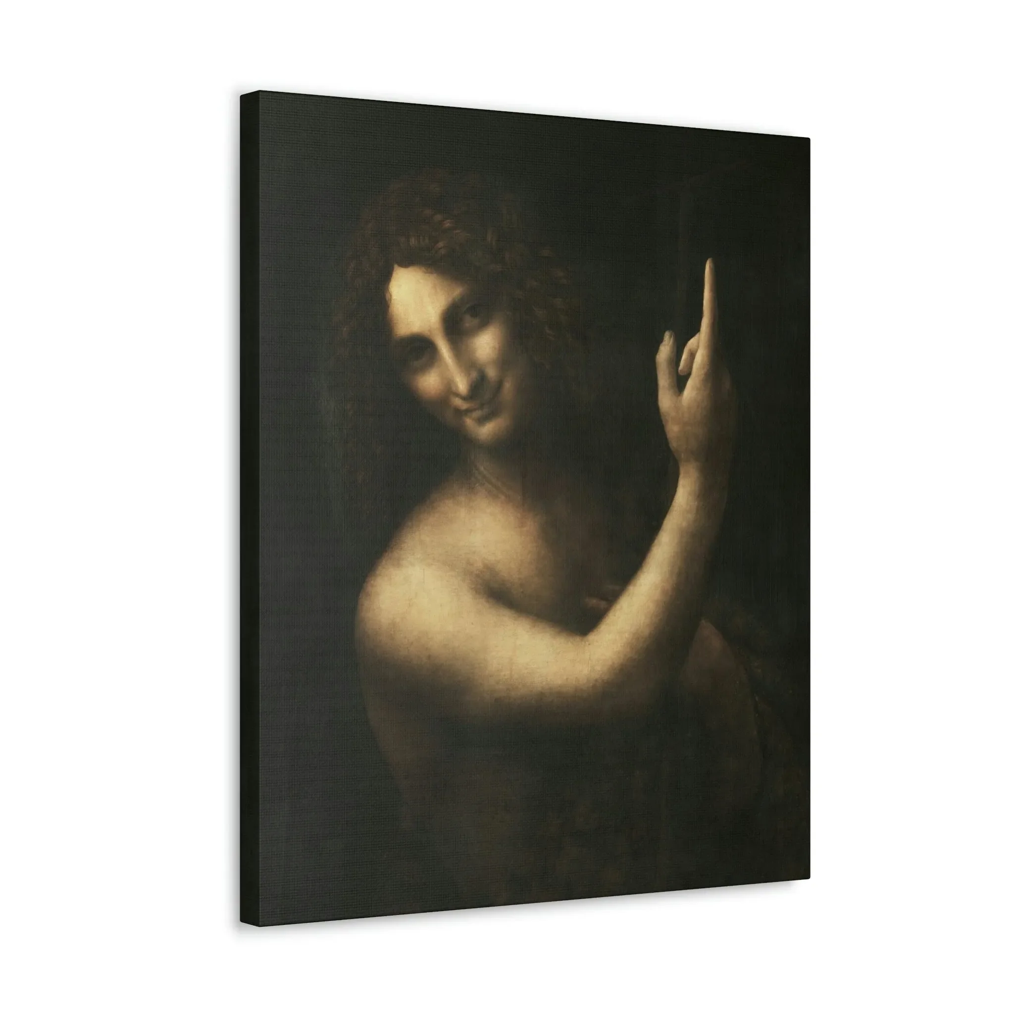 Saint John the Baptist Leonardo Da Vinci Canvas Gallery Wraps - Image 10