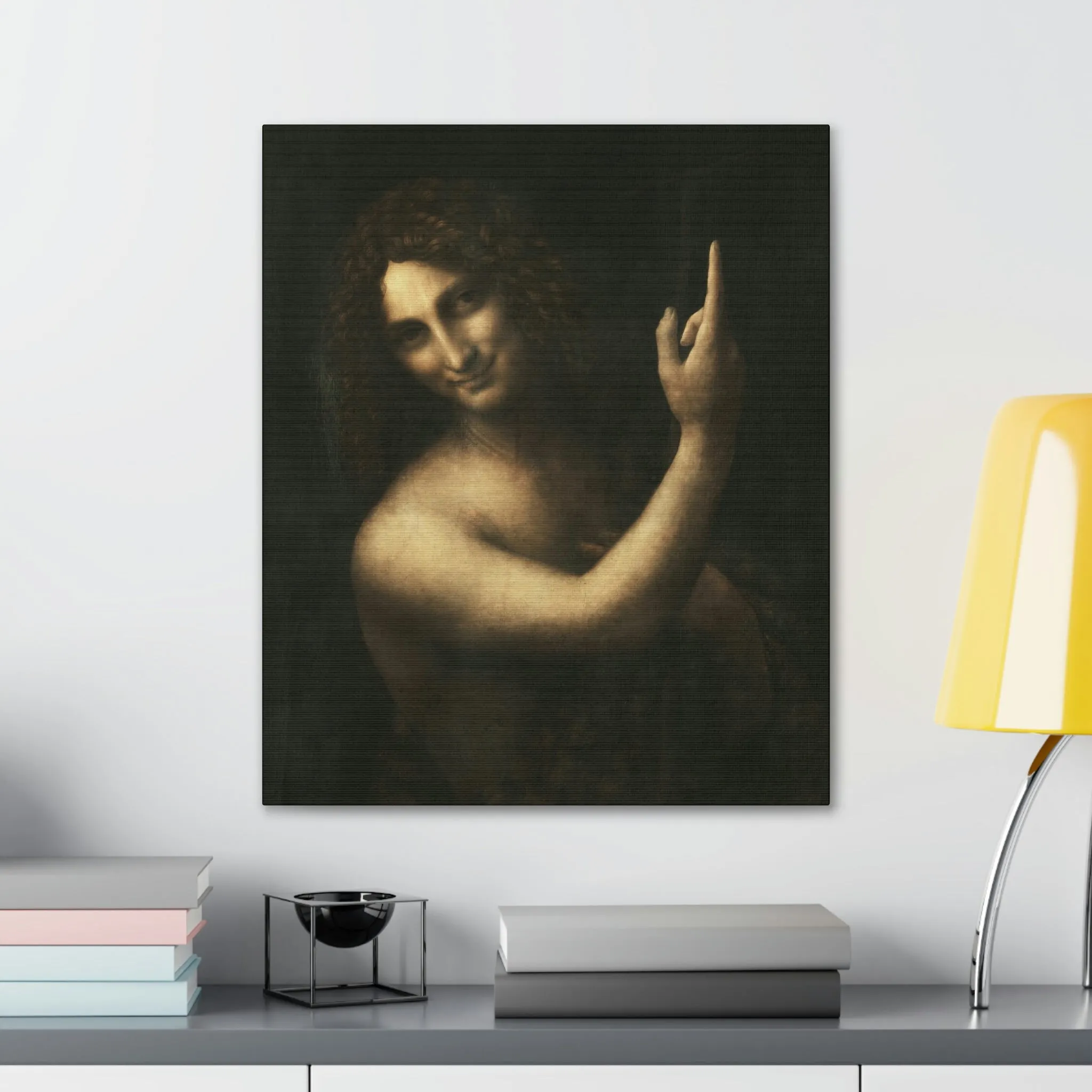 Saint John the Baptist Leonardo Da Vinci Canvas Gallery Wraps - Image 11