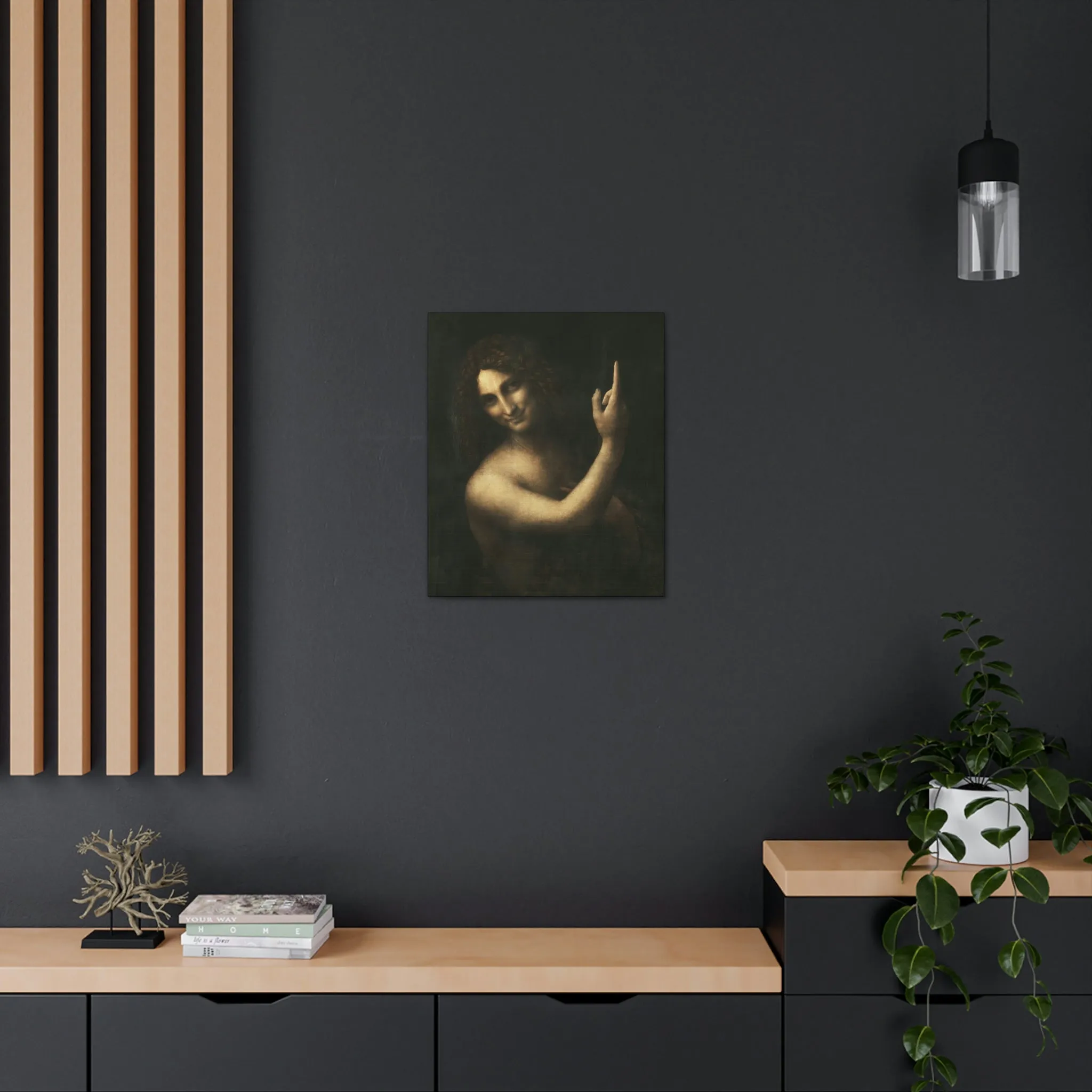 Saint John the Baptist Leonardo Da Vinci Canvas Gallery Wraps - Image 12