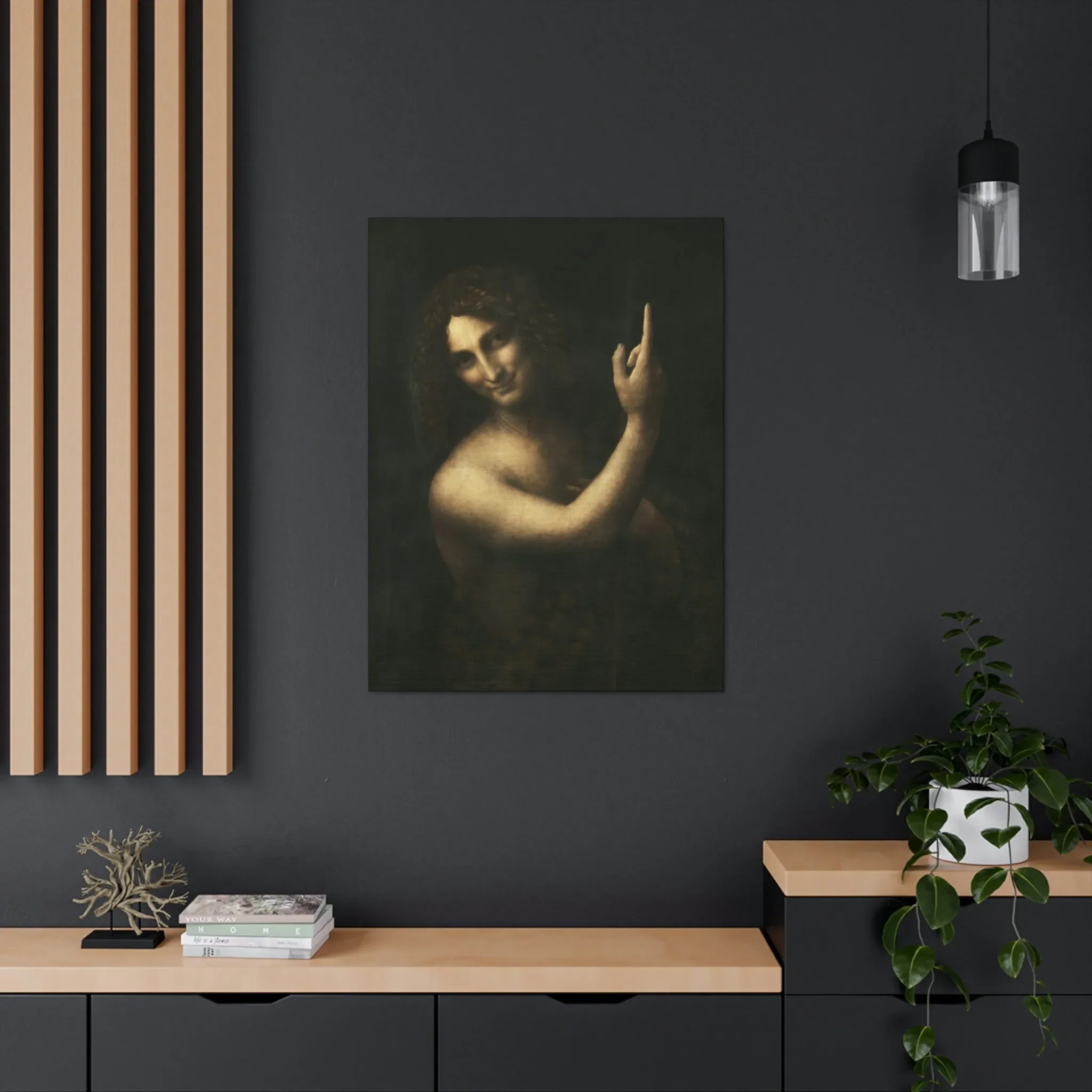 Saint John the Baptist Leonardo Da Vinci Canvas Gallery Wraps - Image 16