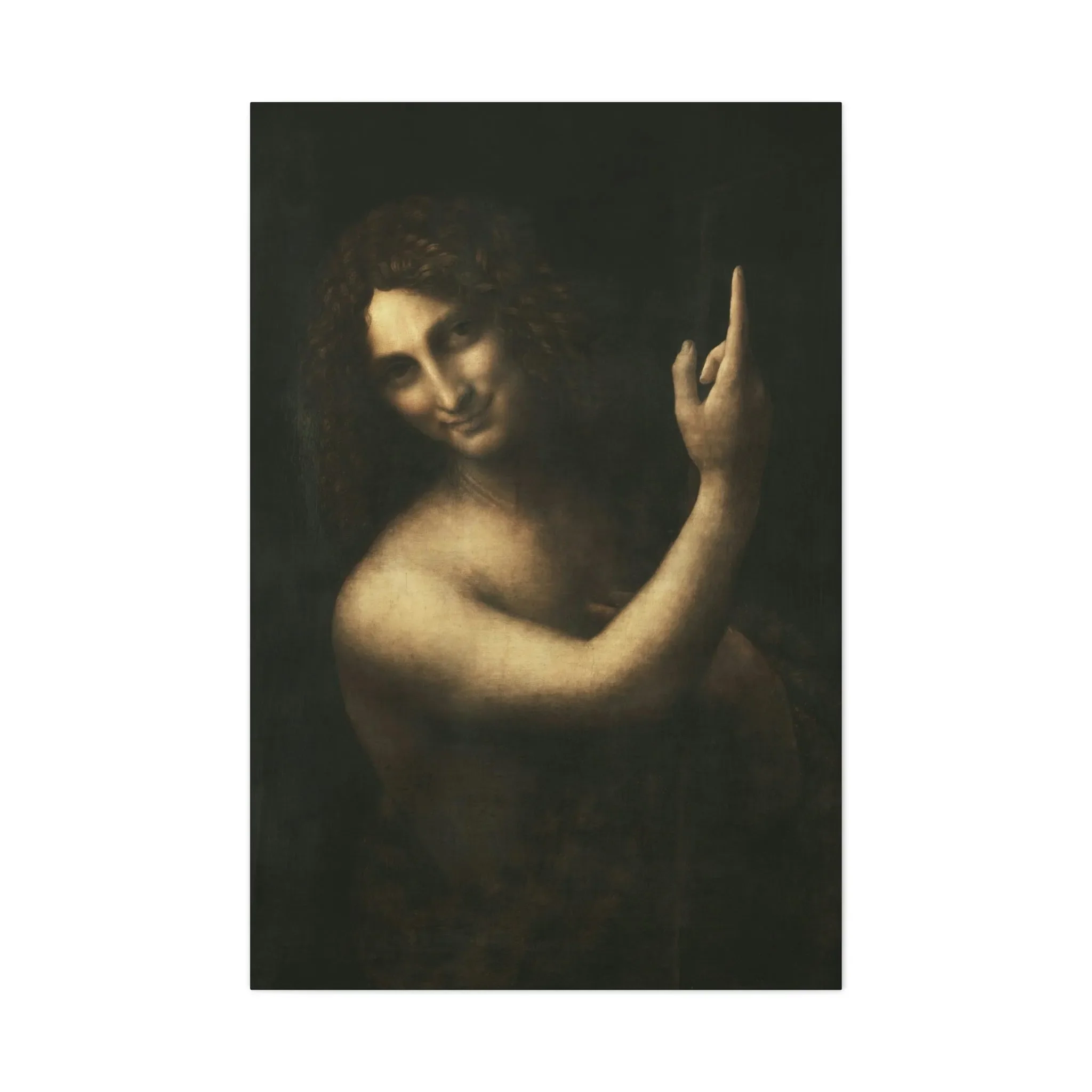 Saint John the Baptist Leonardo Da Vinci Canvas Gallery Wraps - Image 17