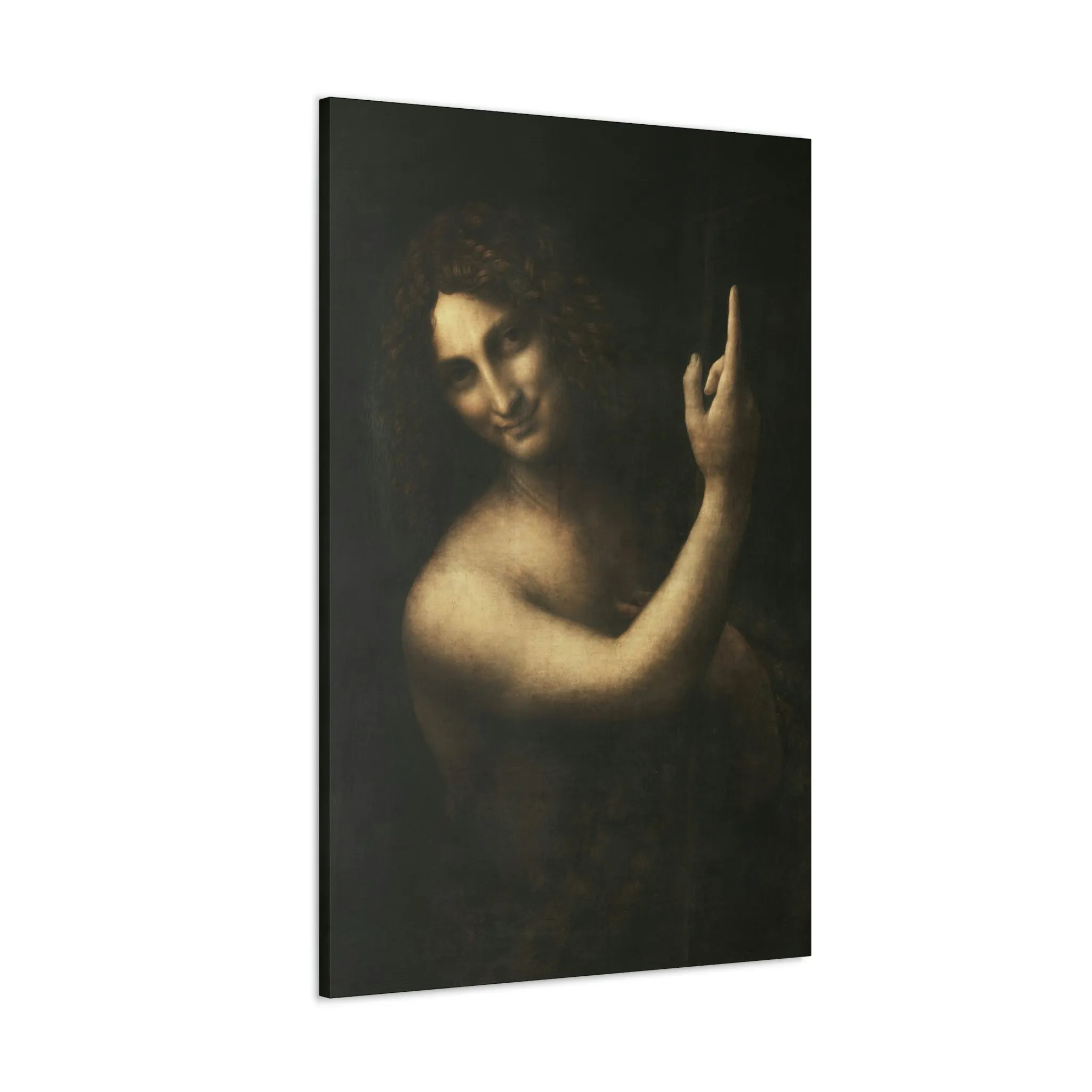 Saint John the Baptist Leonardo Da Vinci Canvas Gallery Wraps - Image 18
