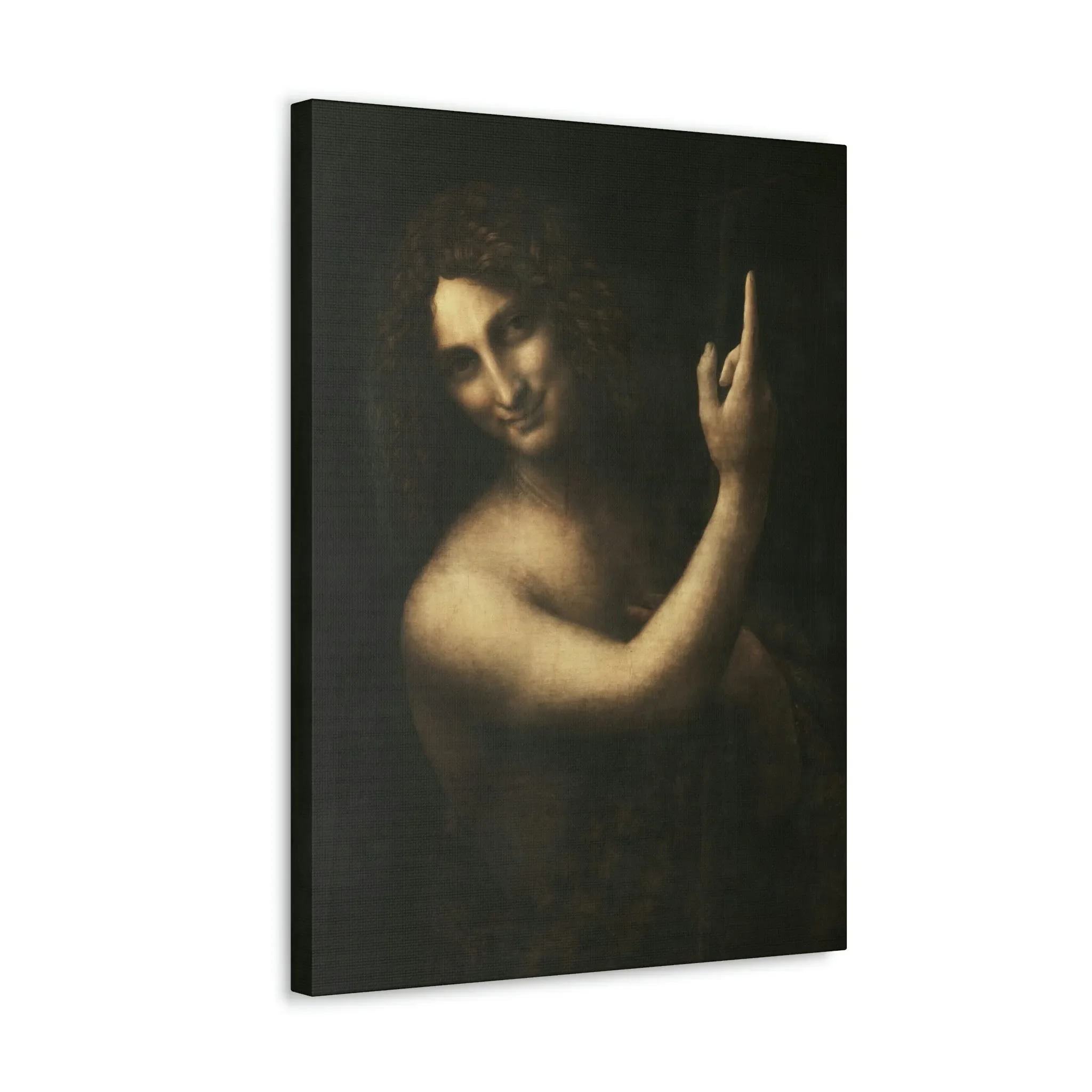 Saint John the Baptist Leonardo Da Vinci Canvas Gallery Wraps - Image 22