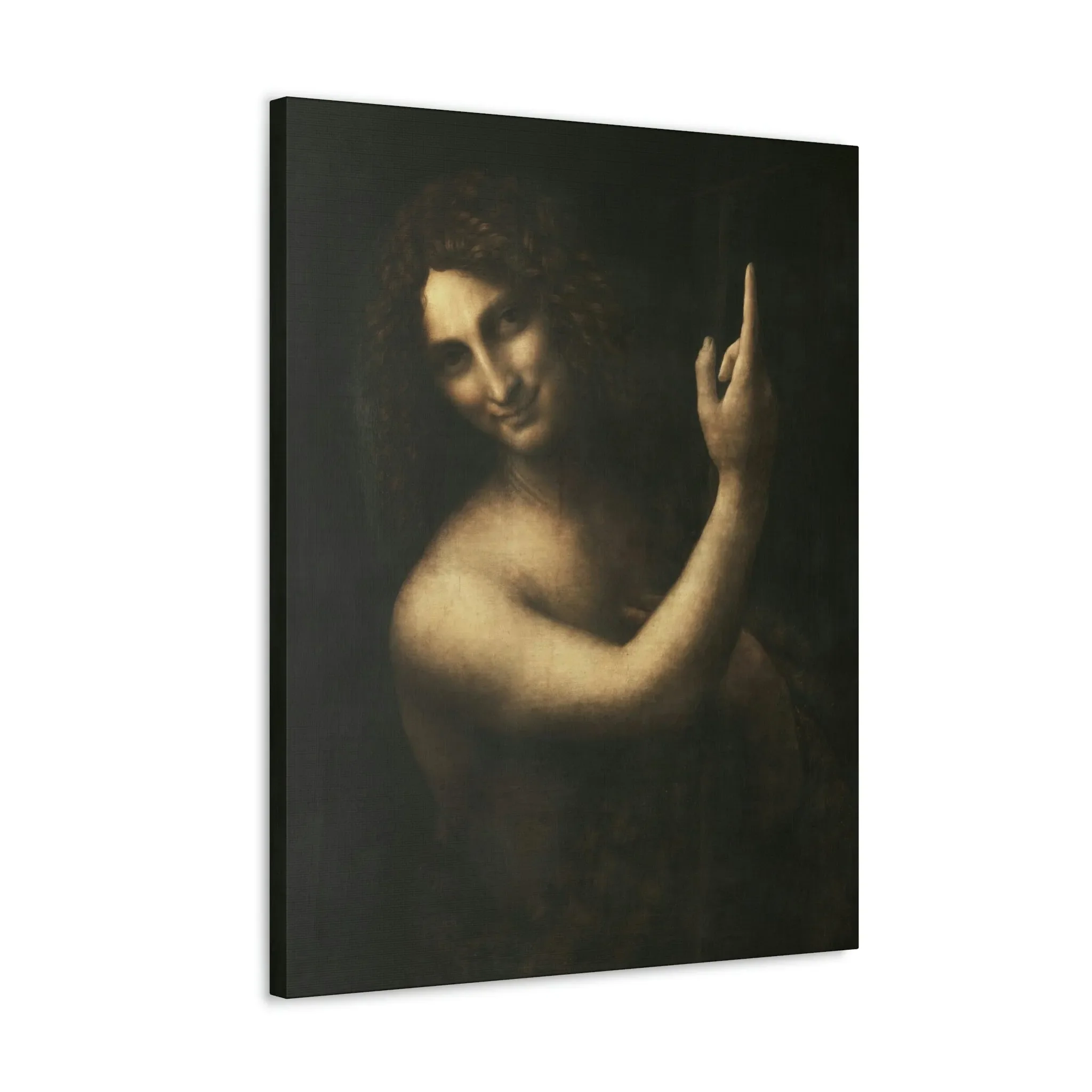 Saint John the Baptist Leonardo Da Vinci Canvas Gallery Wraps - Image 26