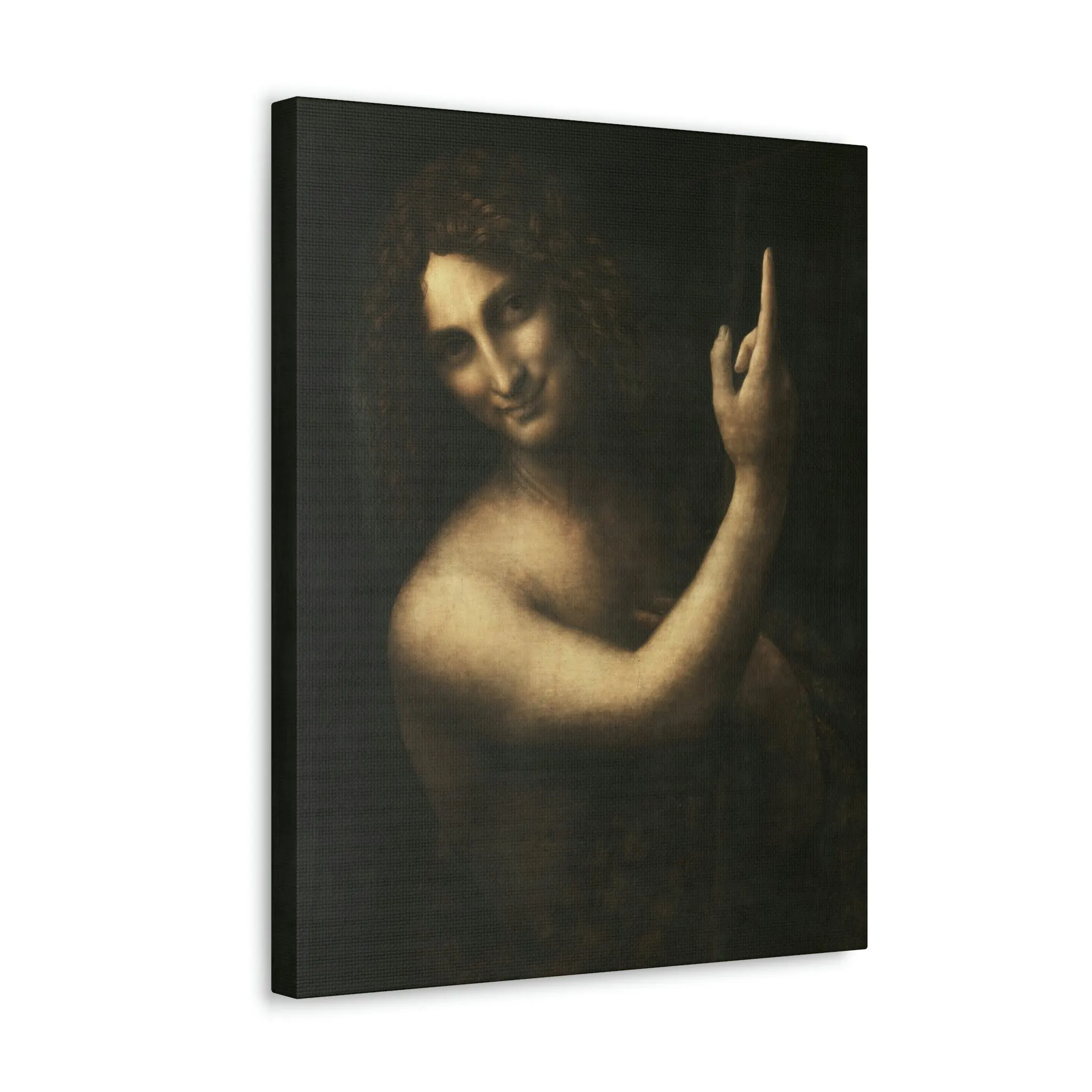 Saint John the Baptist Leonardo Da Vinci Canvas Gallery Wraps - Image 6