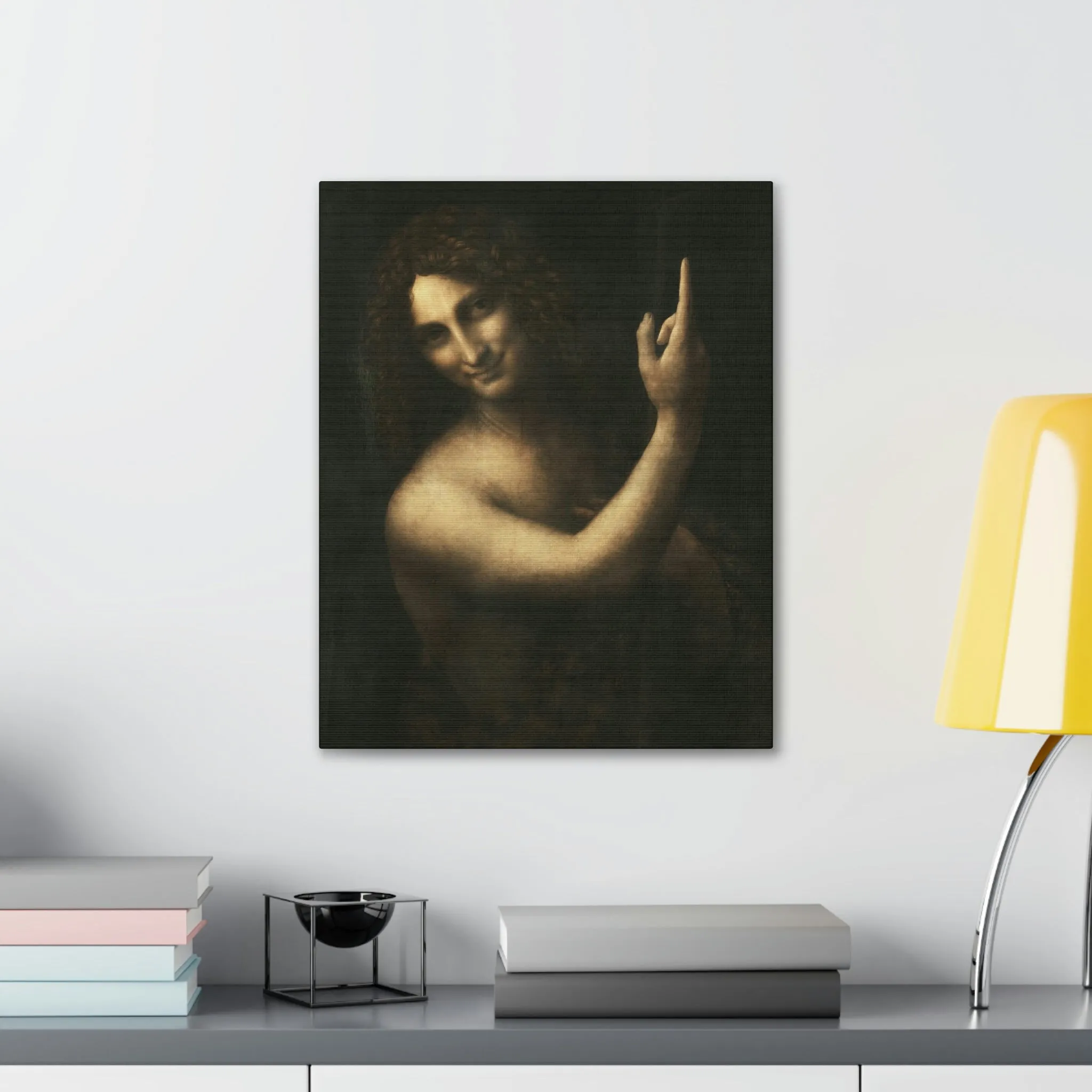 Saint John the Baptist Leonardo Da Vinci Canvas Gallery Wraps - Image 7