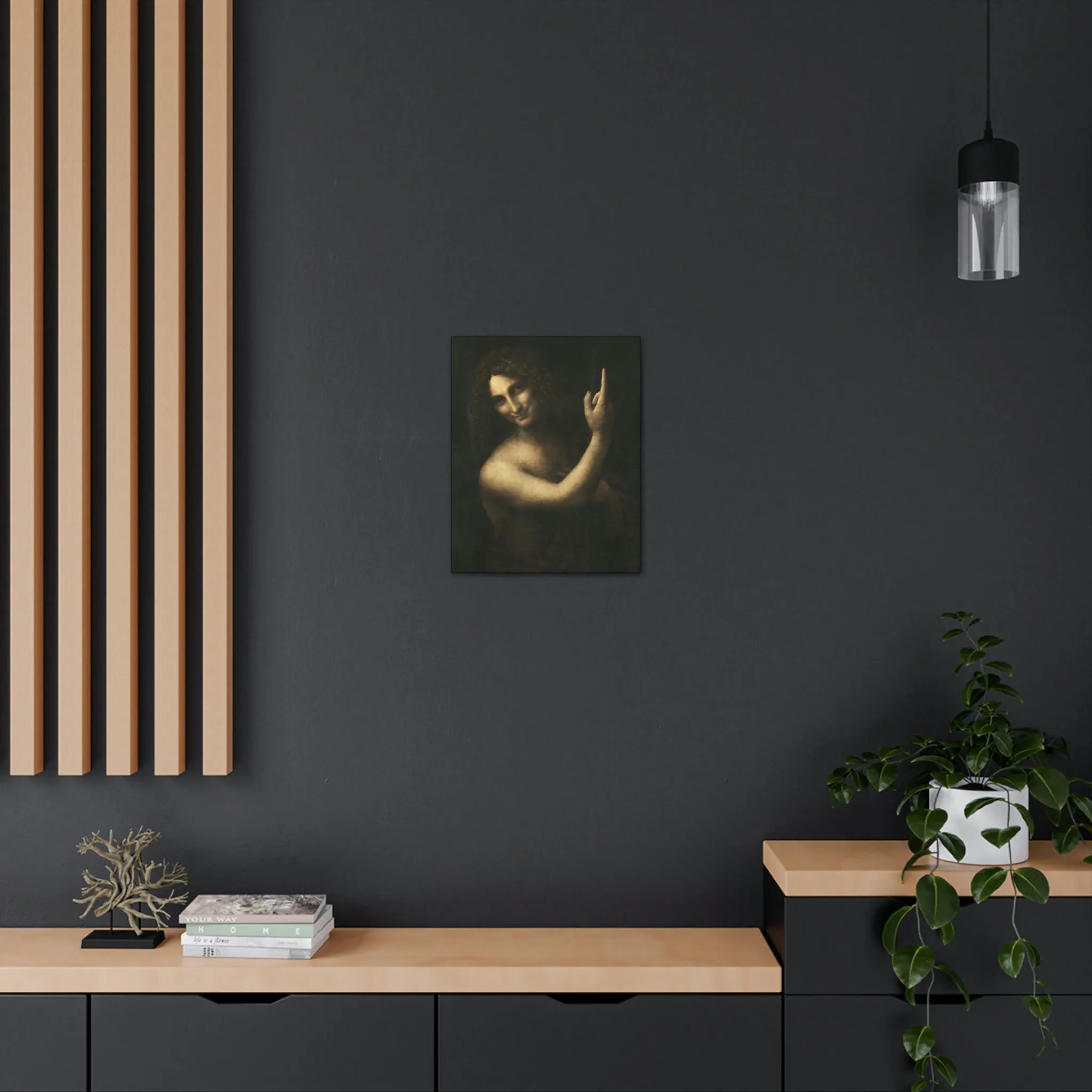 Saint John the Baptist Leonardo Da Vinci Canvas Gallery Wraps - Image 8