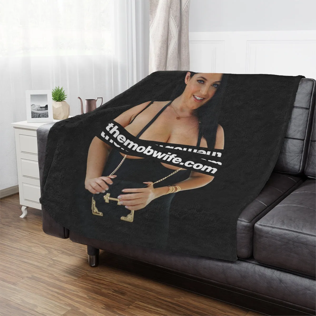 Sexy Shopping Milf Minky Blanket - Image 3